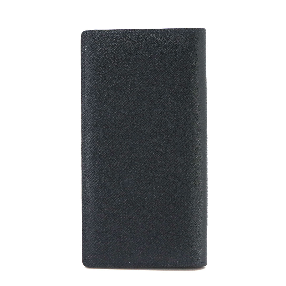 LOUIS VUITTON Taiga Brazza Long Wallet Leather Noir M32572