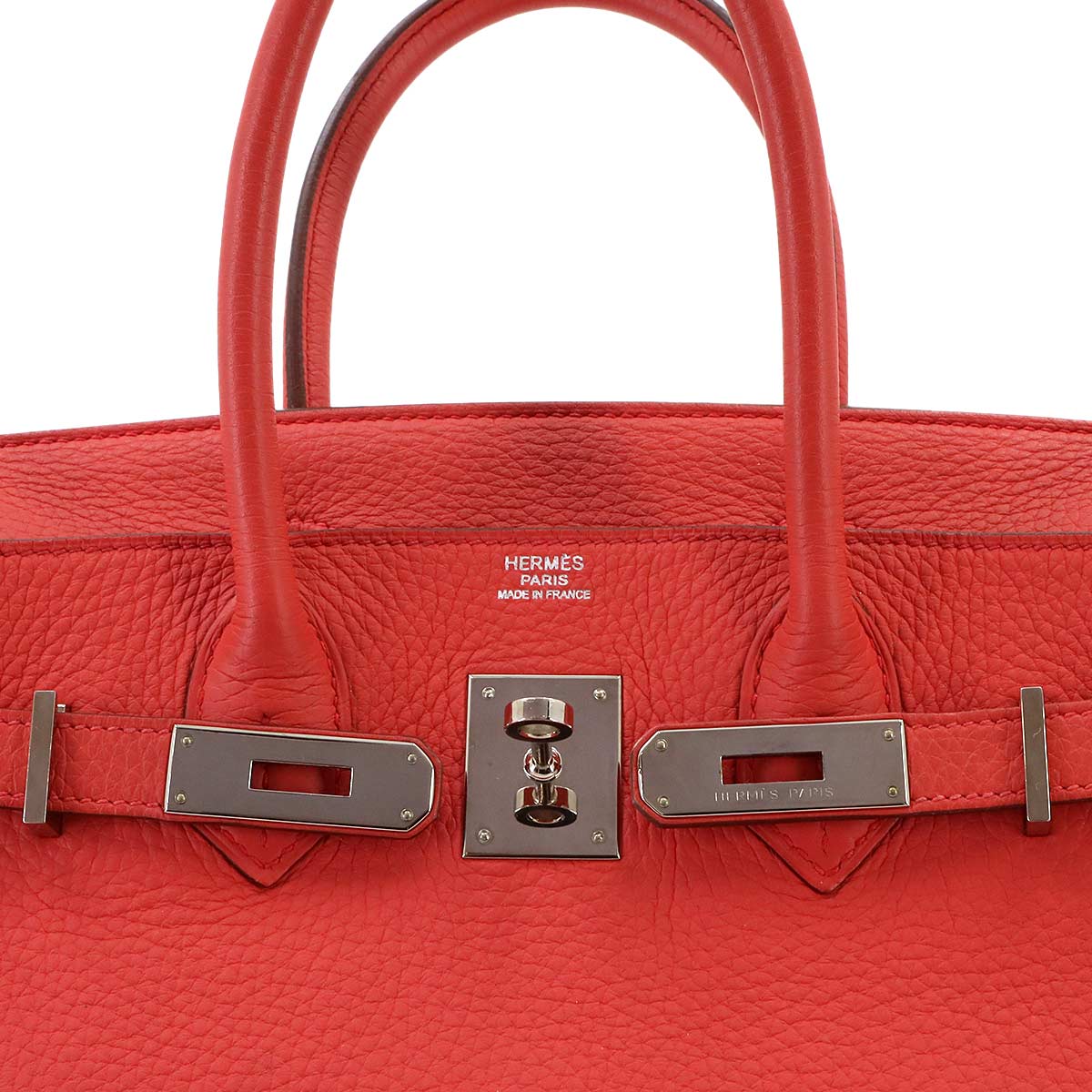 Birkin 30 Hand Bag Taurillon Clemence Bougainvillier Purse