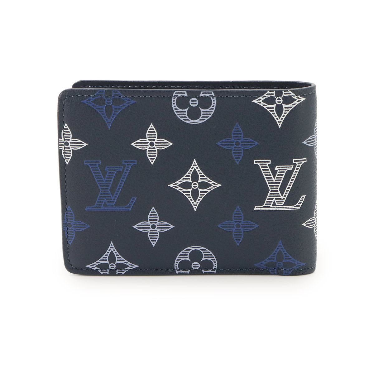 Monogram Shadow Multipie Wallet Navy Blue M29137 Purse