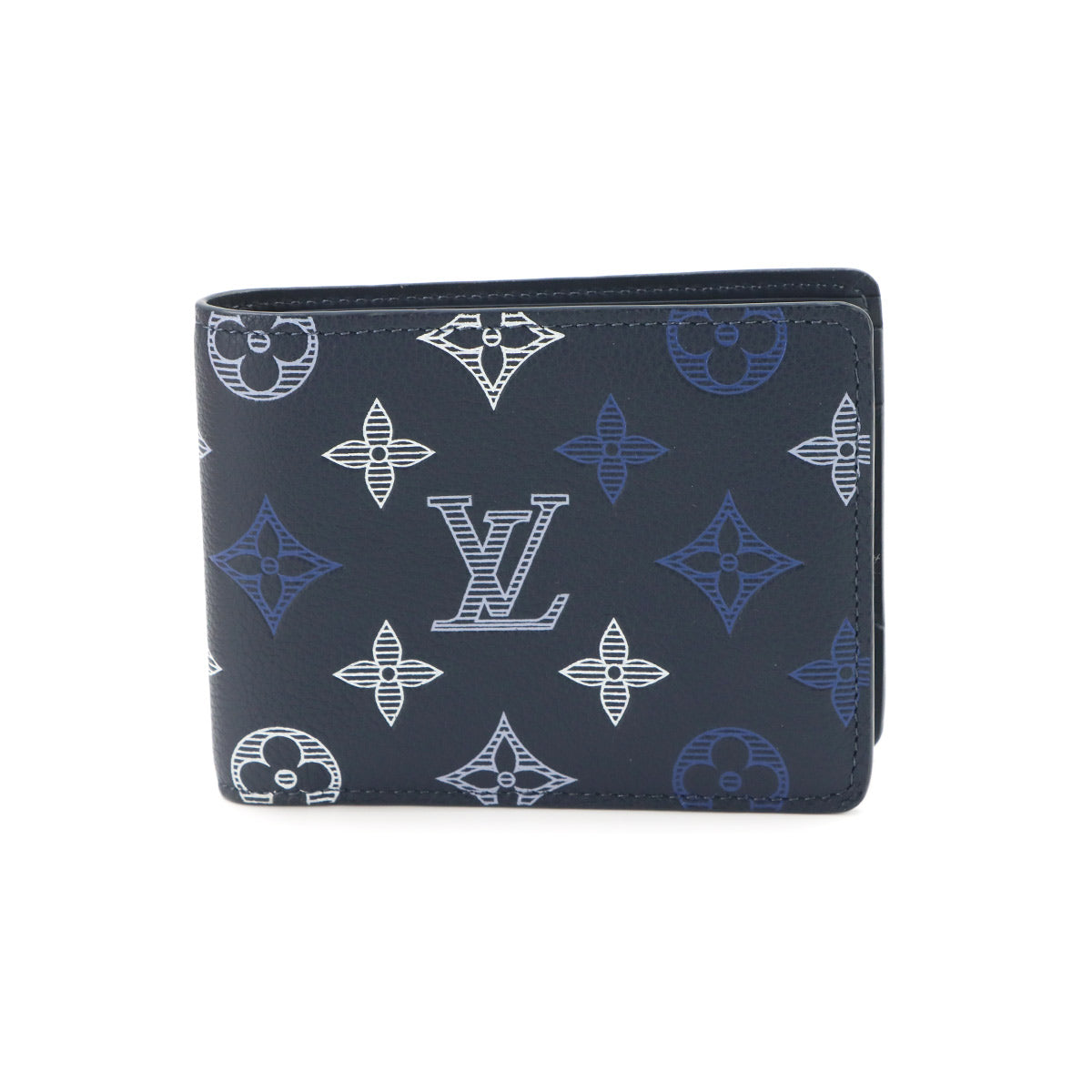 Monogram Shadow Multipie Wallet Navy Blue M29137 Purse