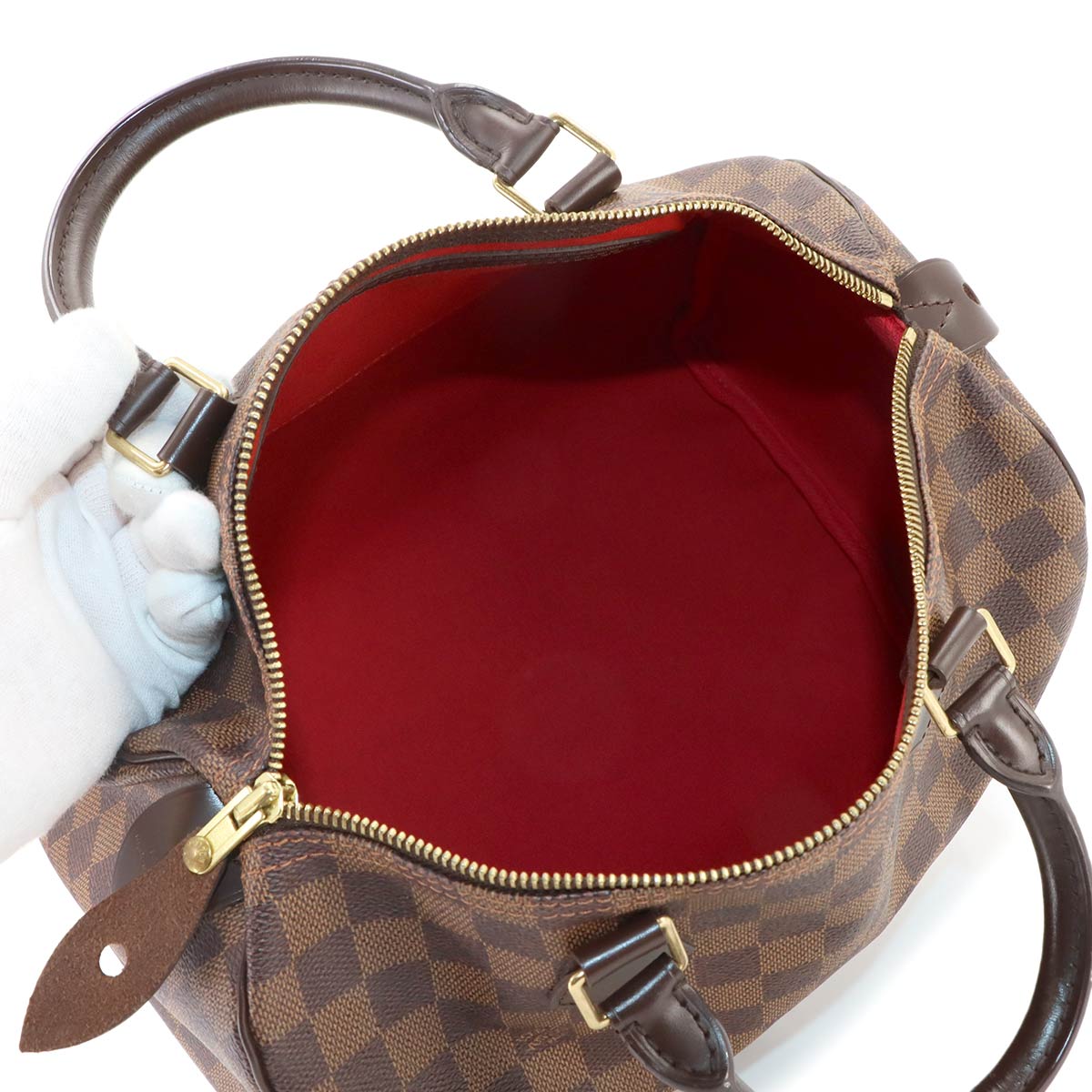 Damier Speedy 30 Hand Bag Ebene N41531 Brown Purse