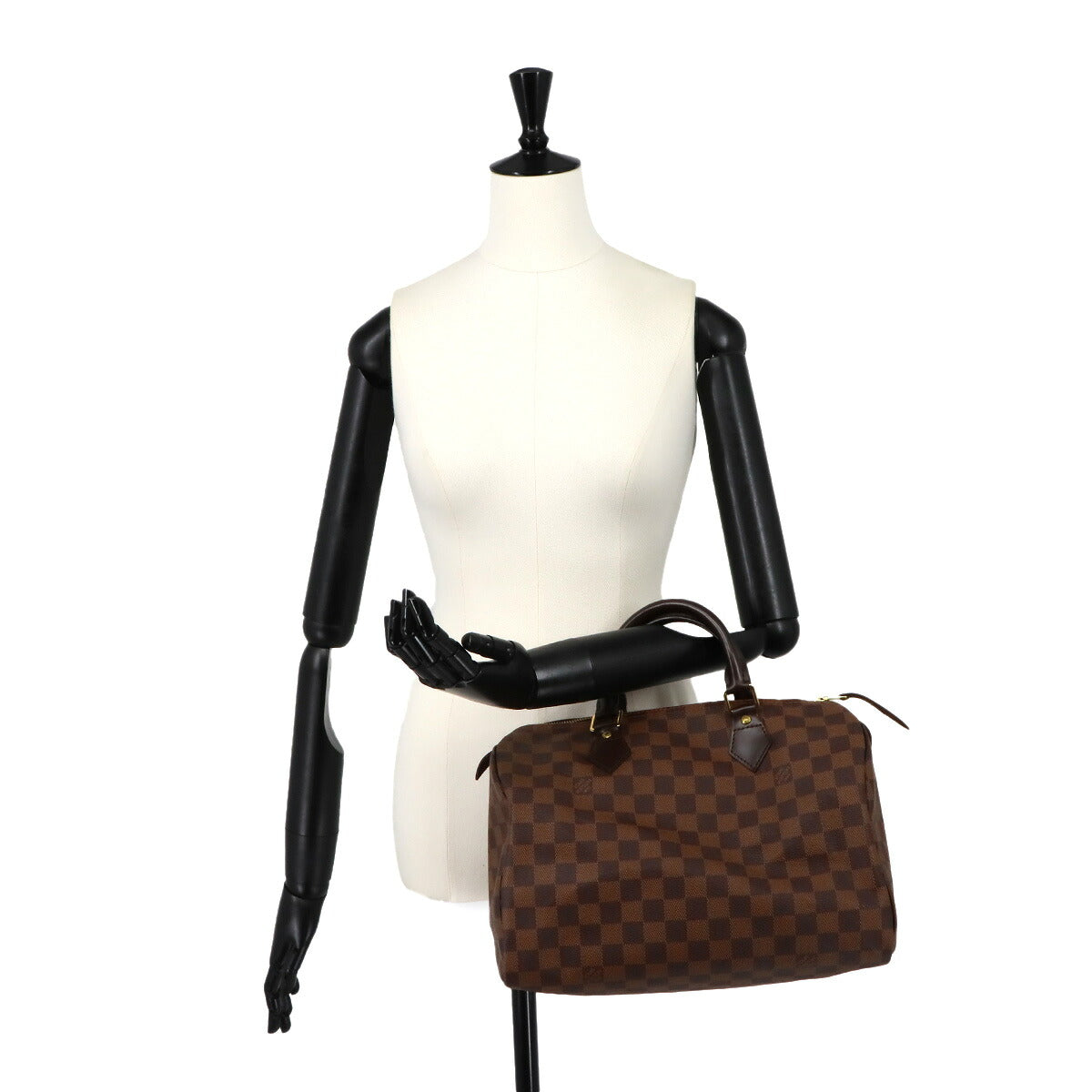 Damier Speedy 30 Hand Bag Ebene N41531 Brown Purse