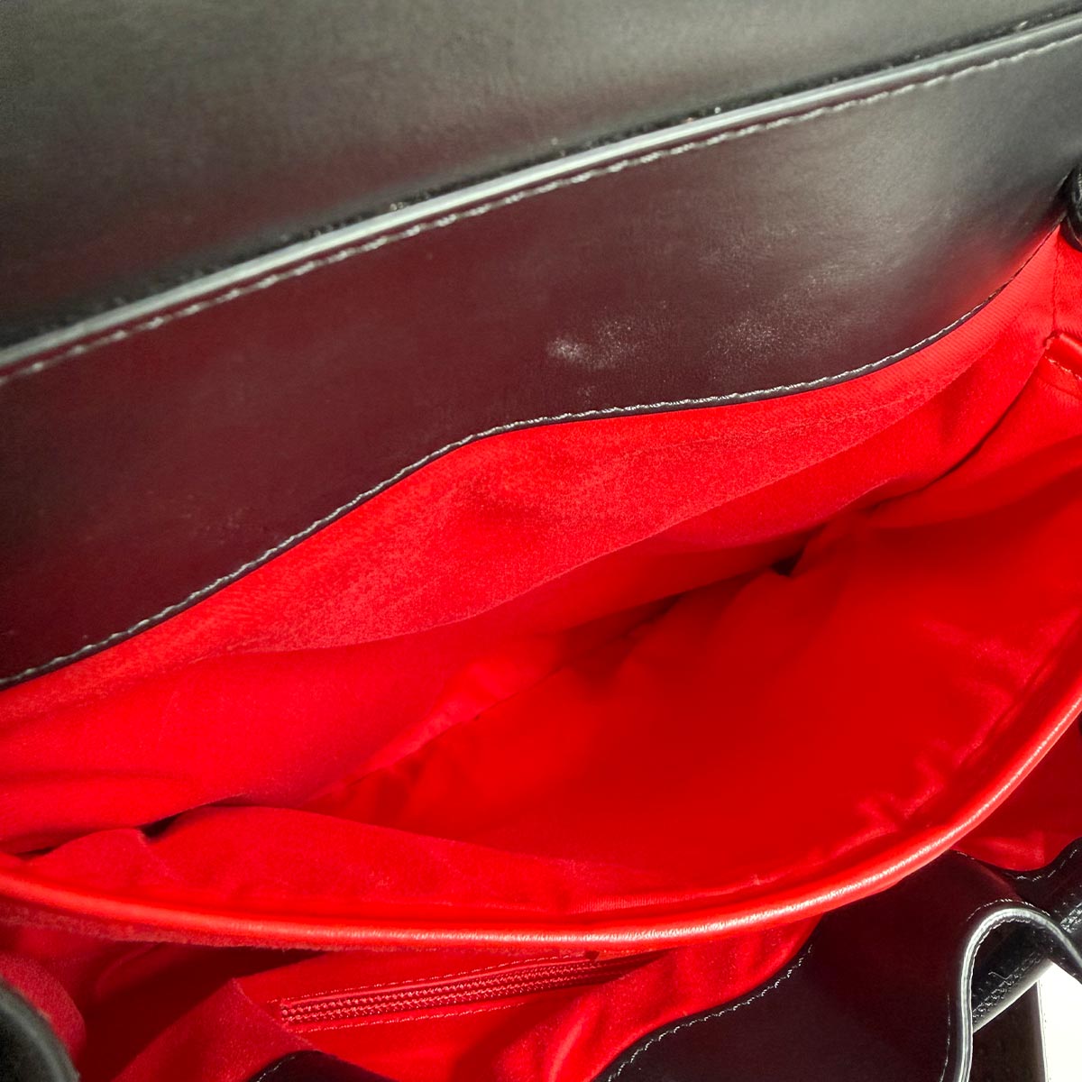 Explora funk Backpack Leather Canvas Black Red