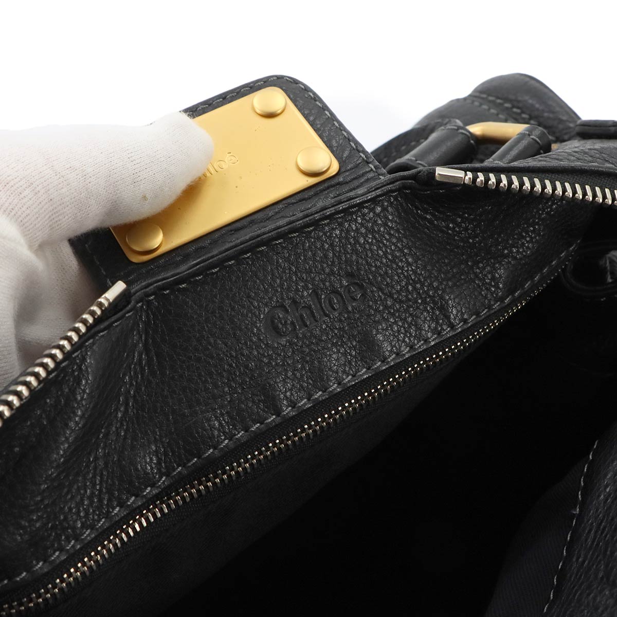 Paddington Hand Bag Leather Black 7ESA02-7E422 Purse