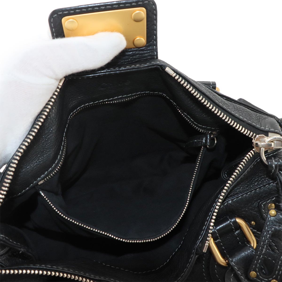 Paddington Hand Bag Leather Black 7ESA02-7E422 Purse