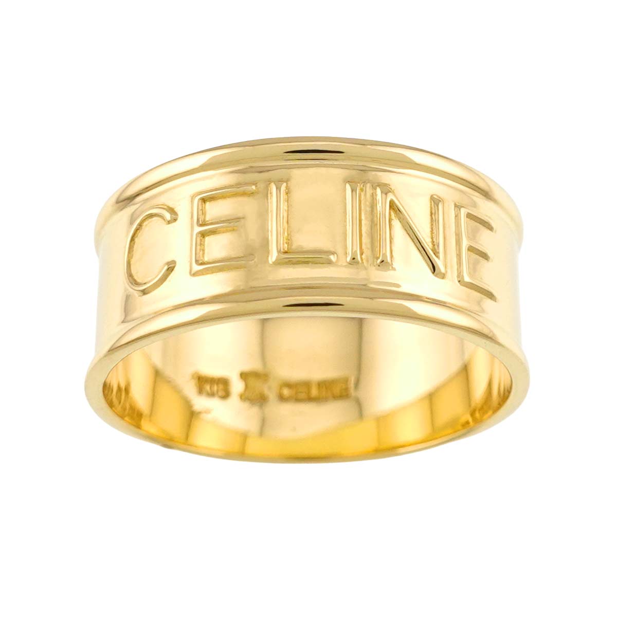 Logo Ring 18K YG 750 size5.5-5.75(US)