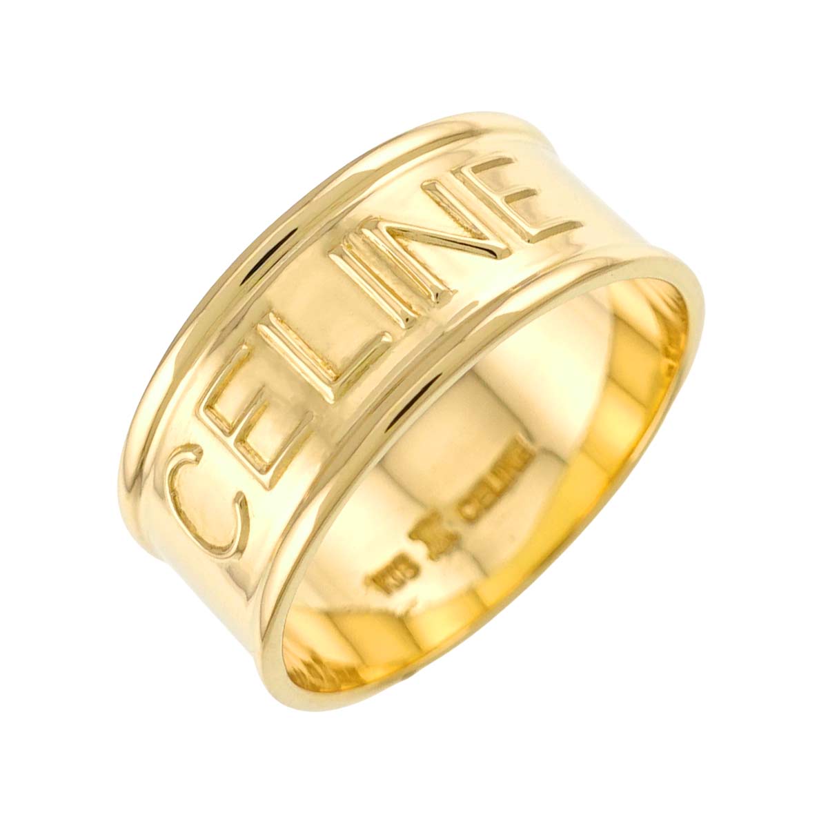 Logo Ring 18K YG 750 size5.5-5.75(US)