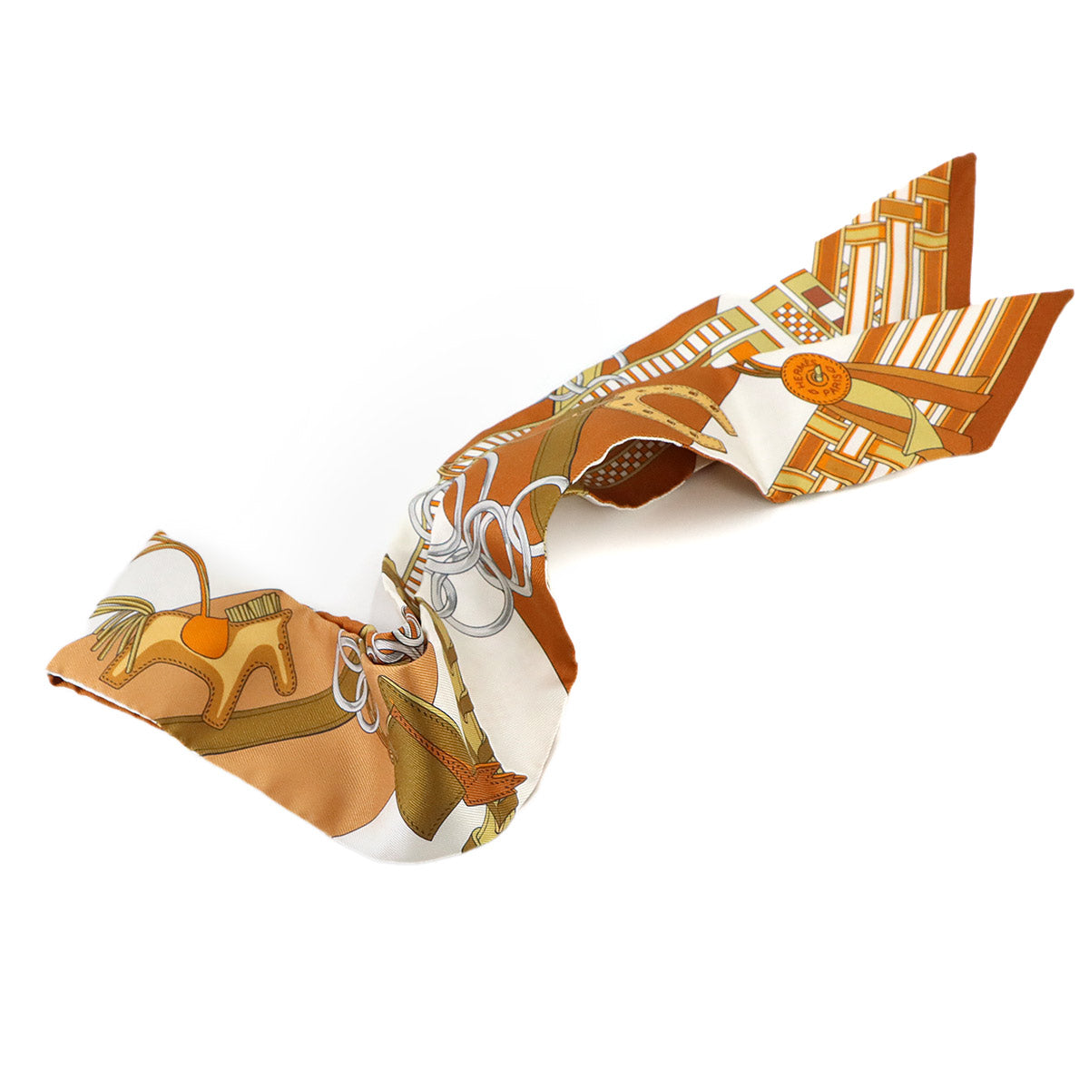 Twilly Scarf Silk Brides et Gris Gris Multicolor