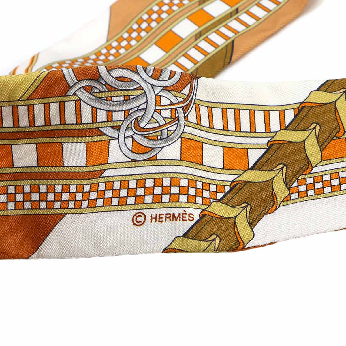 Twilly Scarf Silk Brides et Gris Gris Multicolor