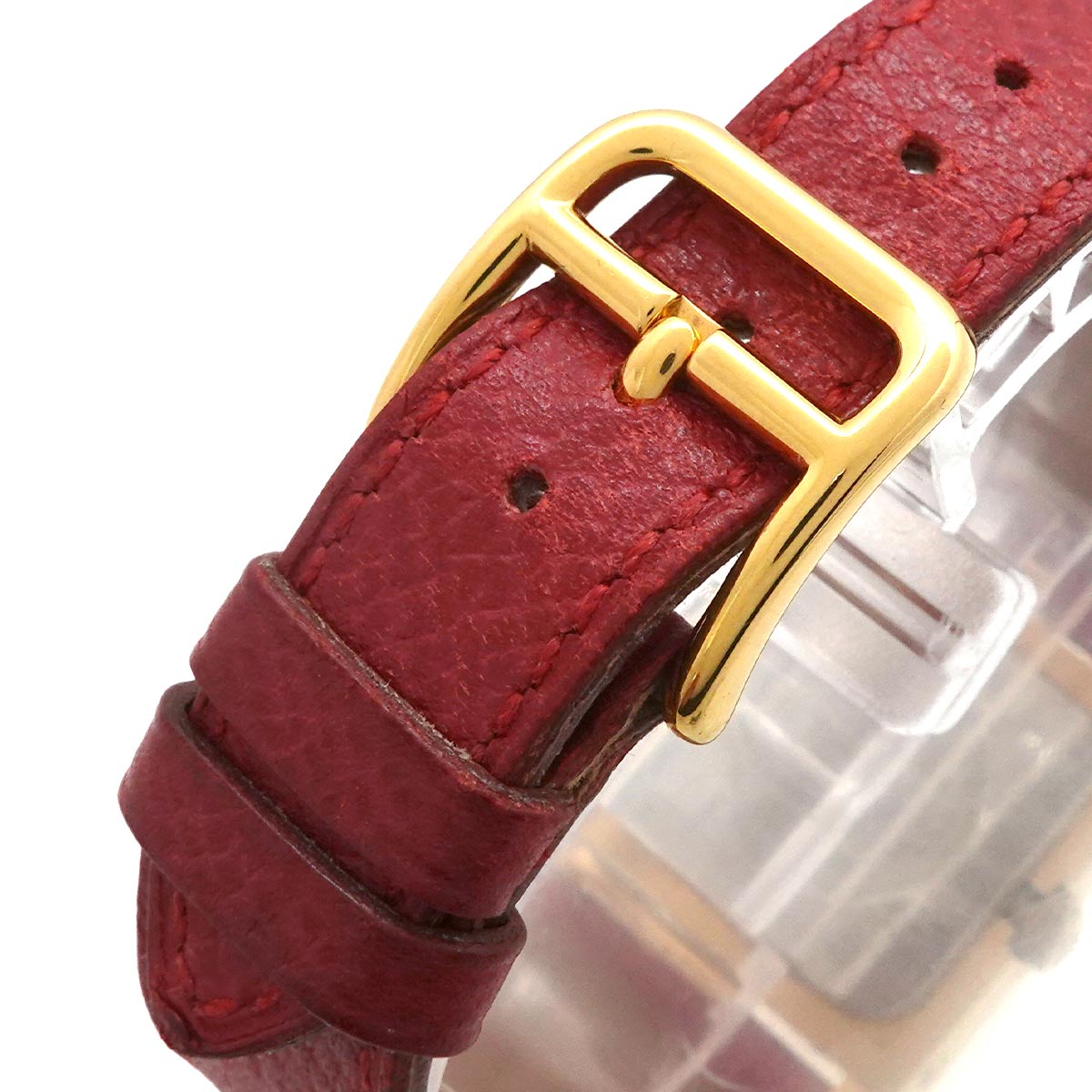 Medor Vintage pyramid Gold studs Quartz White Dial Ladies