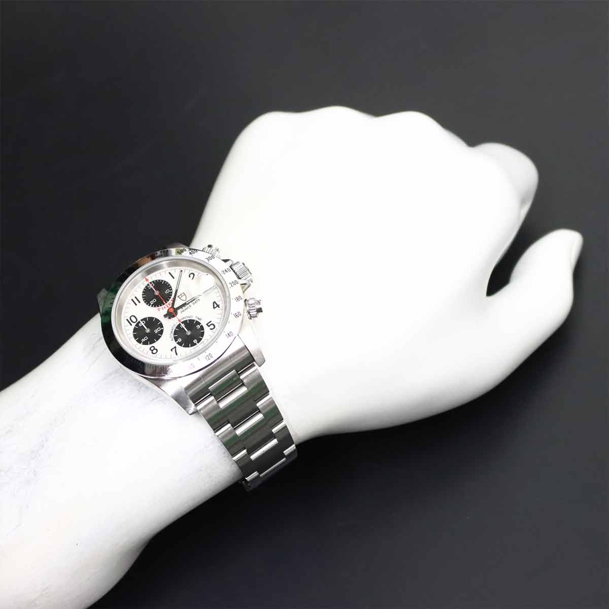 Chrono Time Tiger 79280 Date Automatic Cream Dial Mens Watch