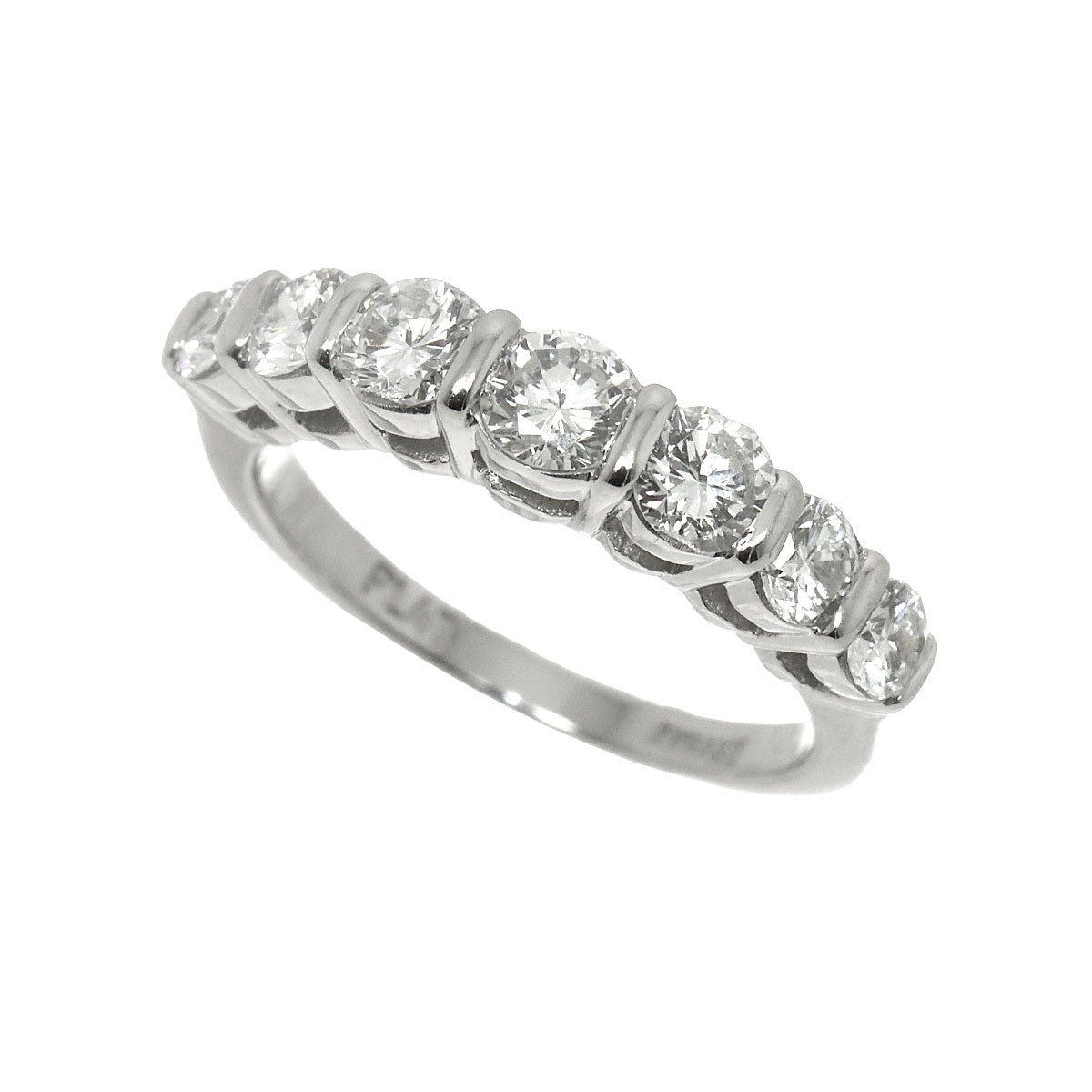 Forever Half Diamond Ring Platinum size4.75-5(US)