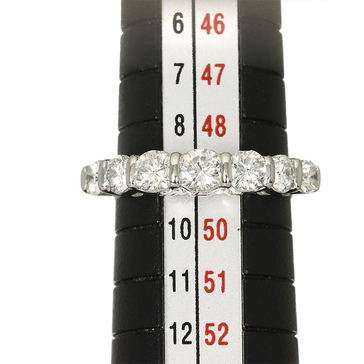 Forever Half Diamond Ring Platinum size4.75-5(US)