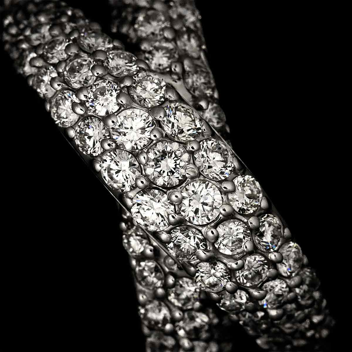 Diamond 1.00ct Ring 18K WG 750 Size5.25(US)
