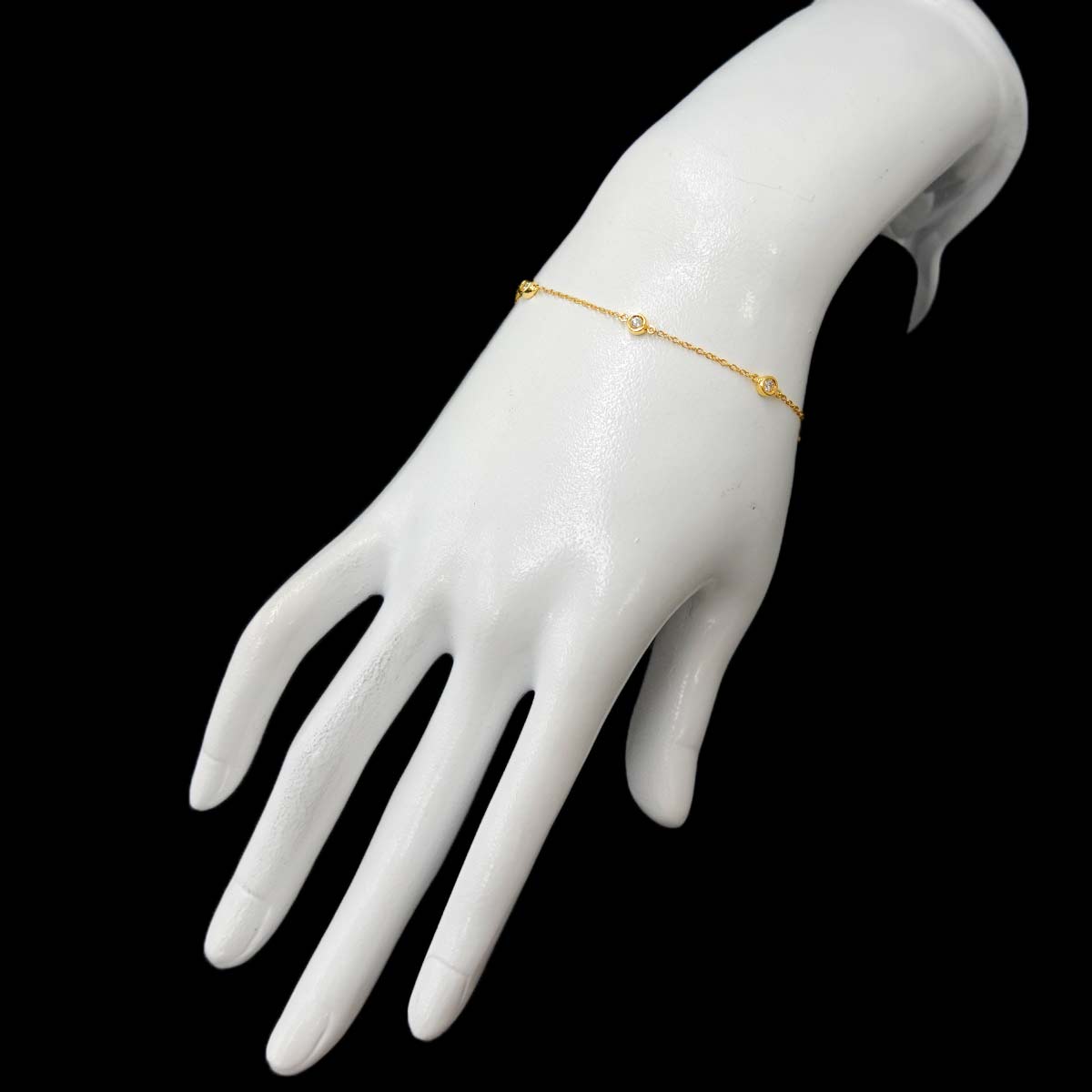 Diamond 0.22ct Bracelet 18K YG 750