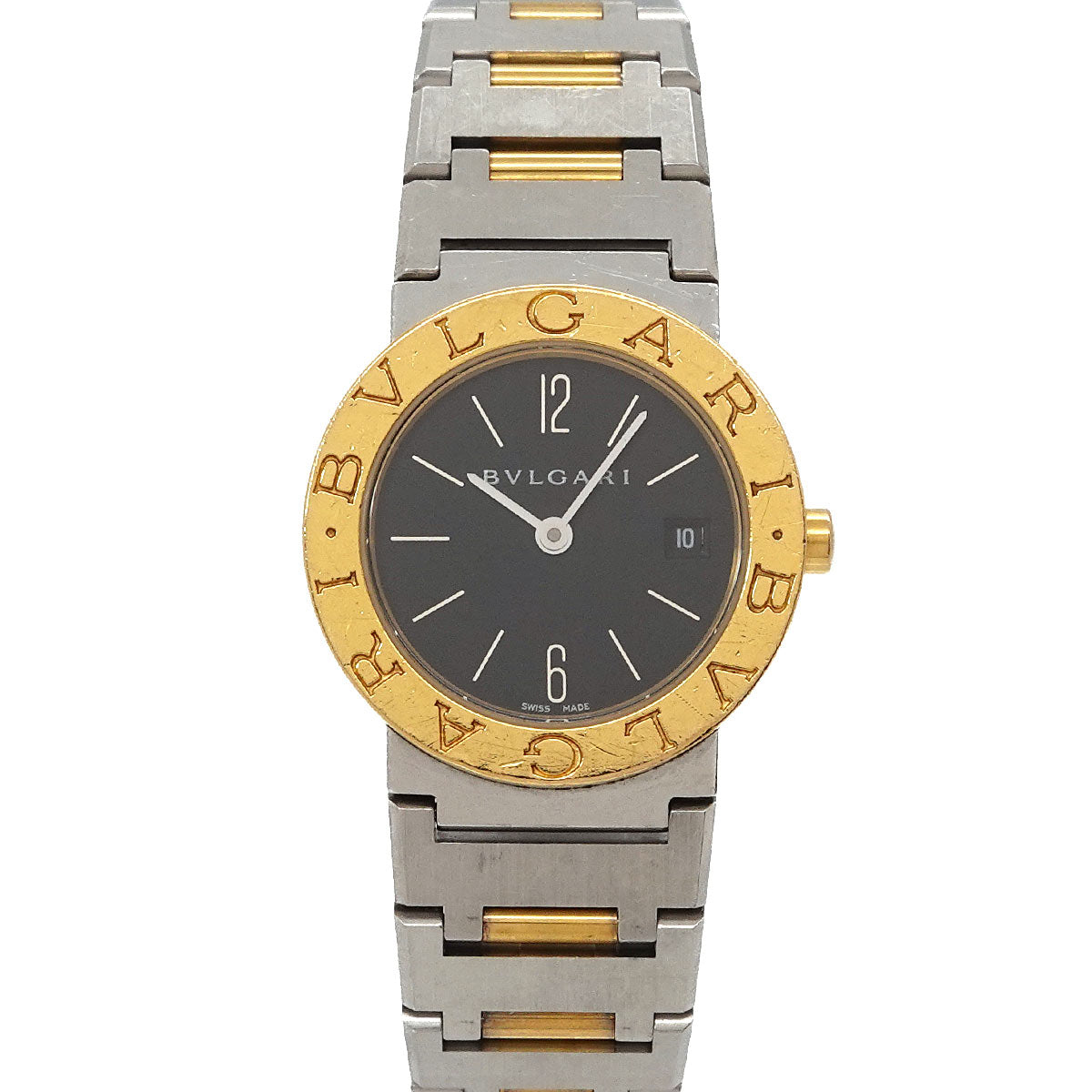 BVLGARIBVLGARI BB26SG Two Tones 750 YG Silver Dial Ladies