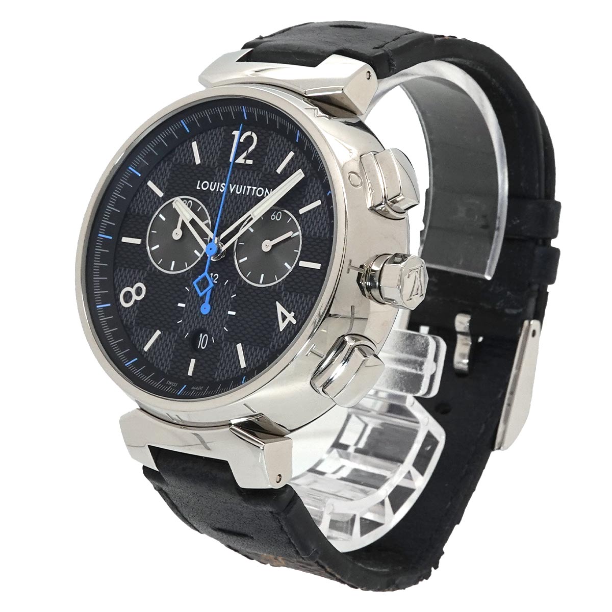 TambourGM Damier QA094 Quartz Chronograph Date Mens