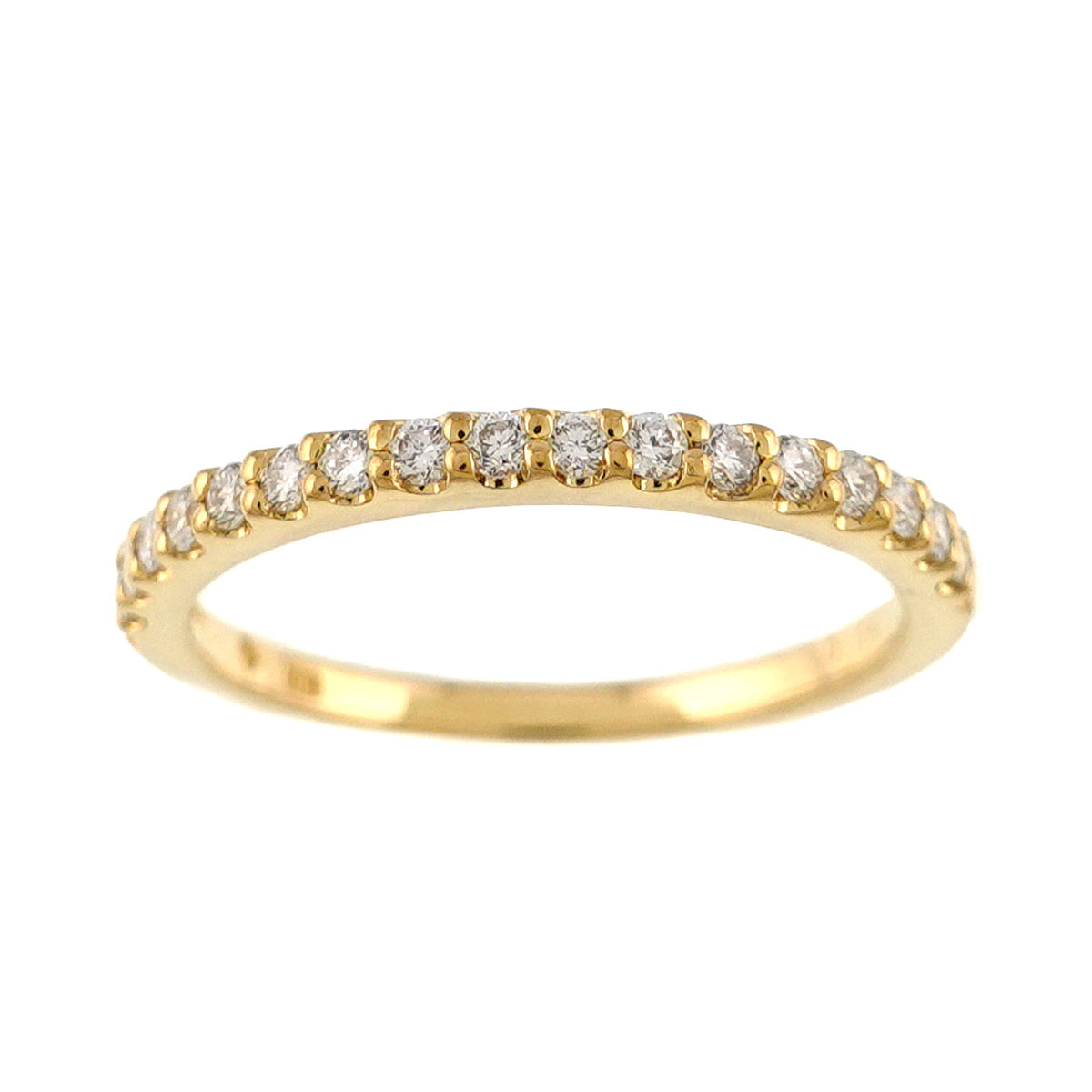 Diamond 0.14ct Ring 18K Yellow Gold 750 size2.5-2.75(US)