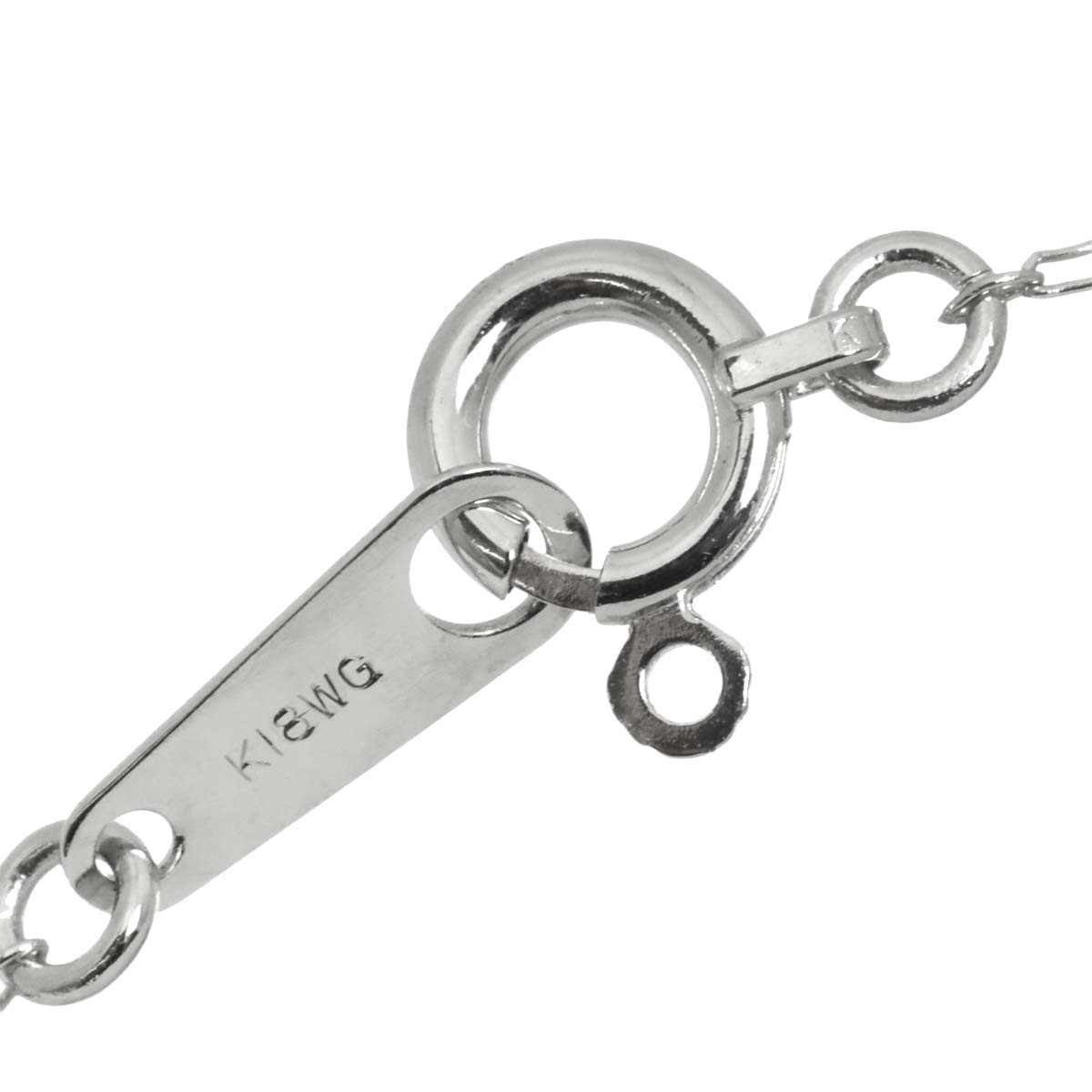 Diamond 0.24ct Necklace 18K WG White Gold 750