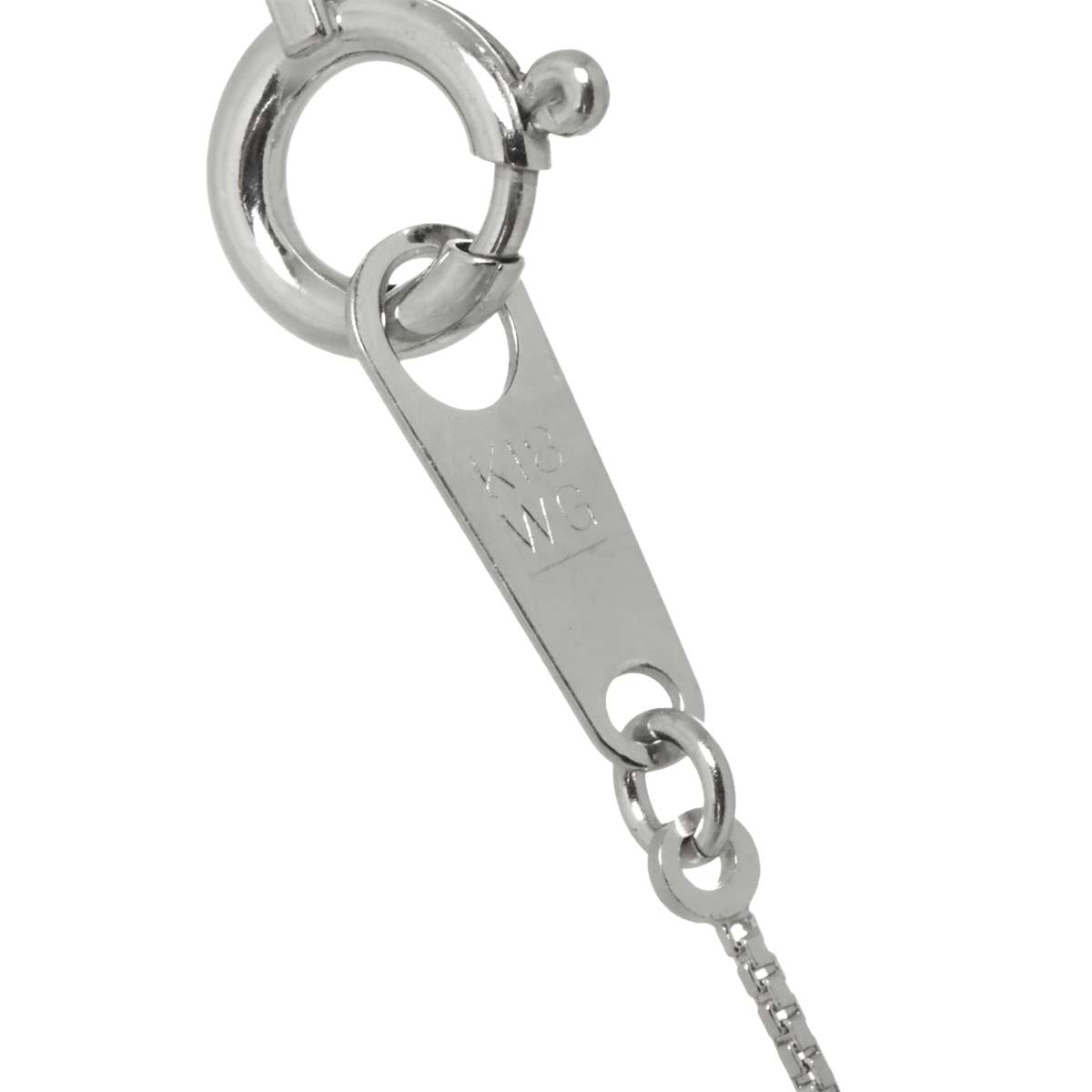 Diamond 0.30ct Necklace 18K WG White Gold 750