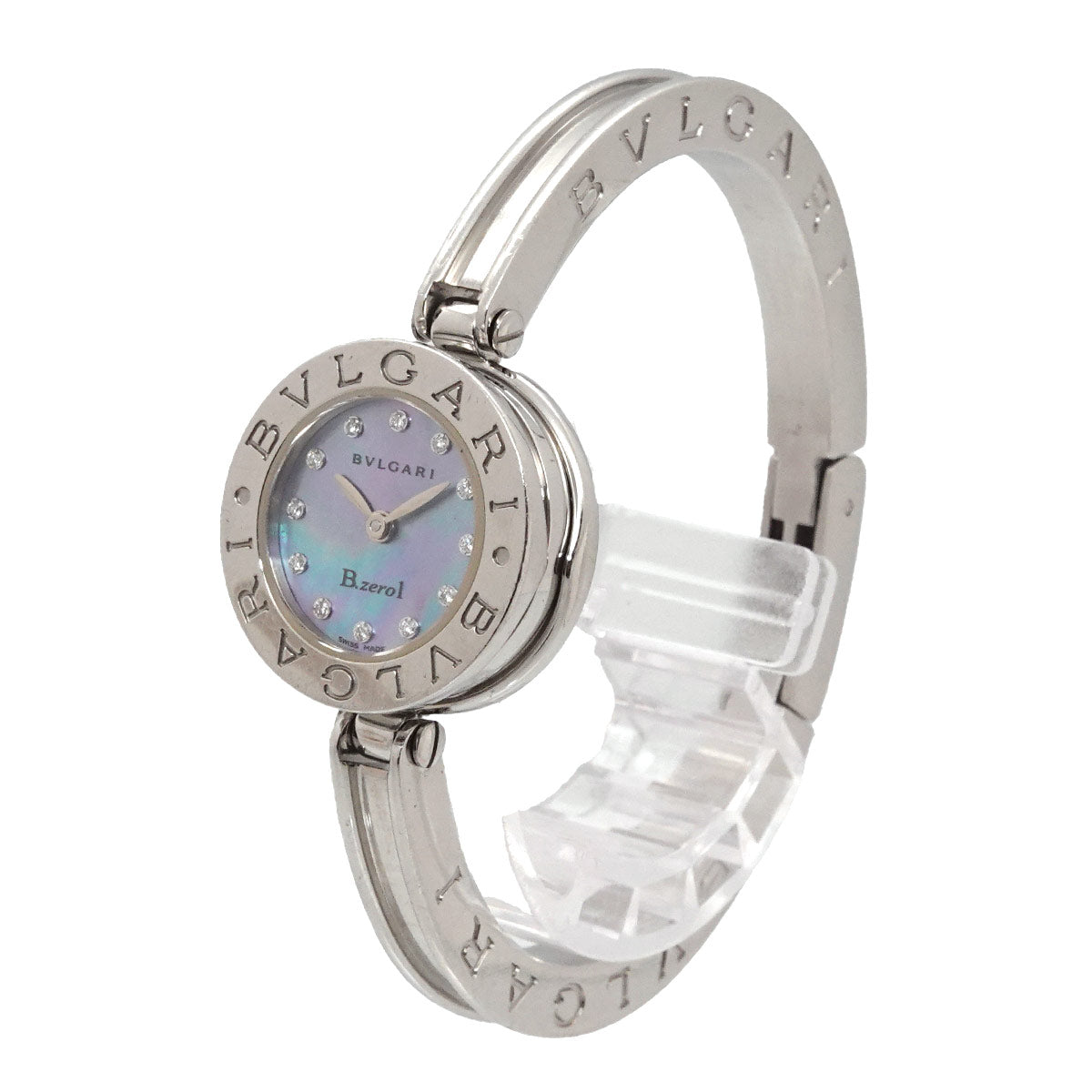 B-Zero1 BZ22S Bangle Watch Quartz Blue Shell Dial Ladies