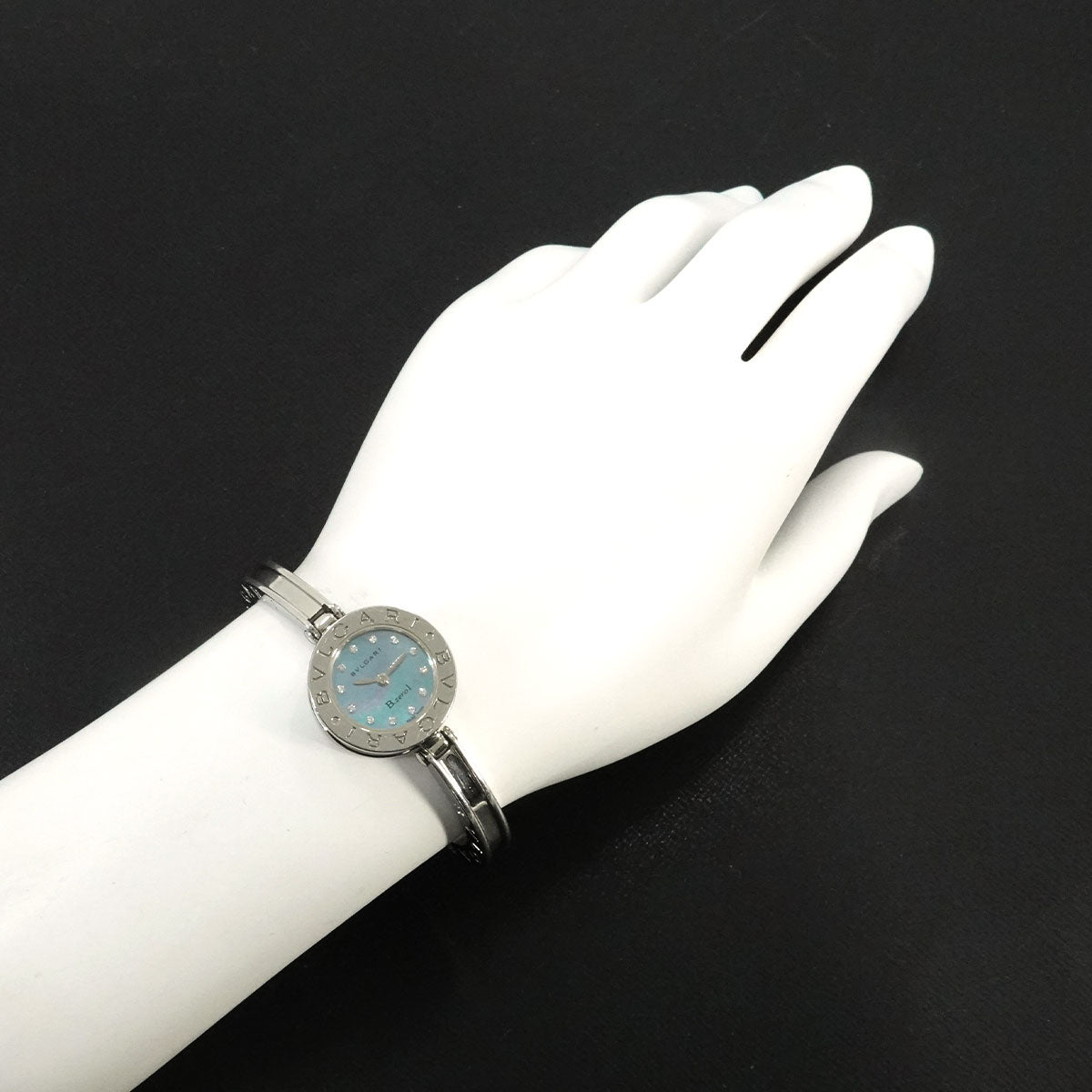 B-Zero1 BZ22S Bangle Watch Quartz Blue Shell Dial Ladies