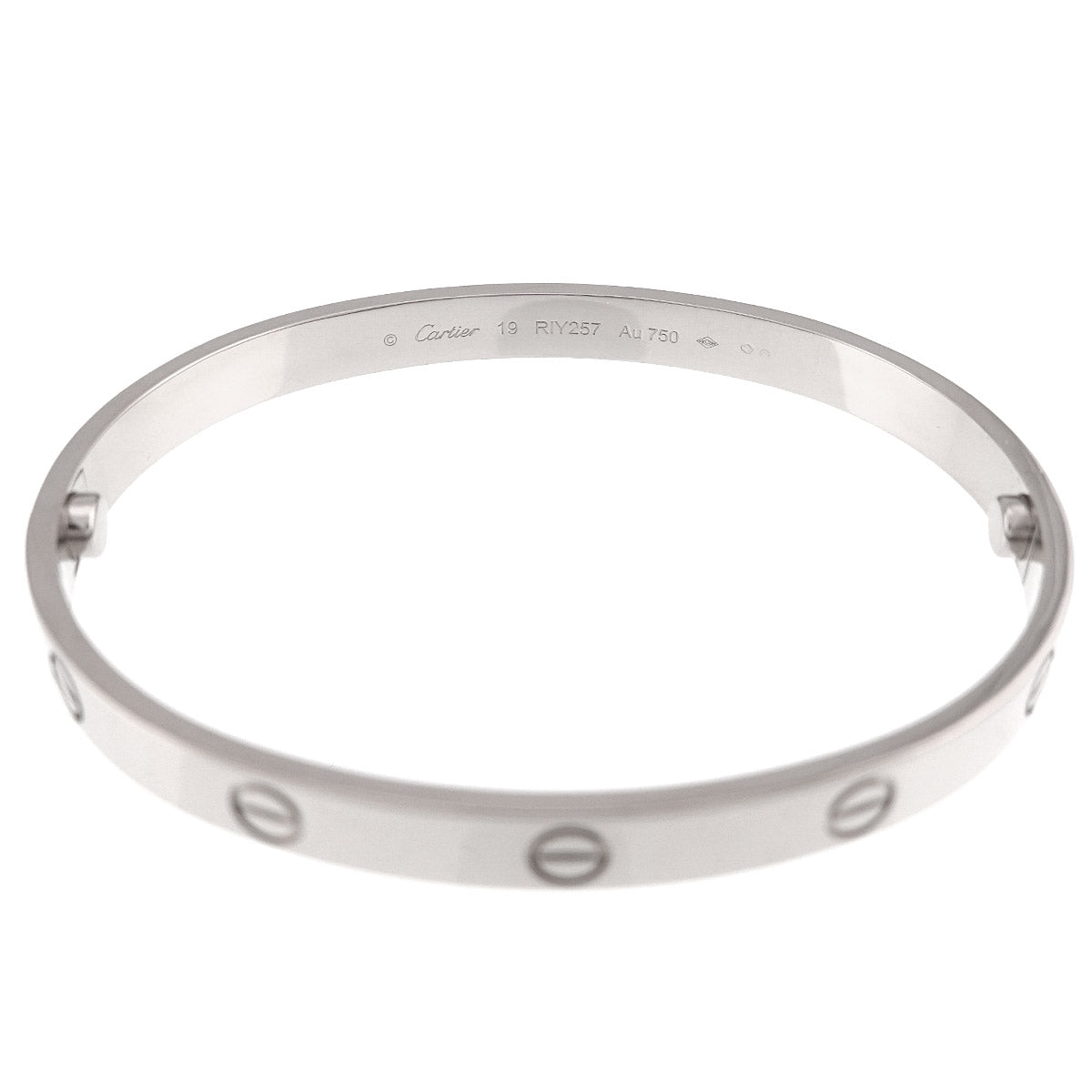 Love Bracelet Bangle 18K WG 750 Size19