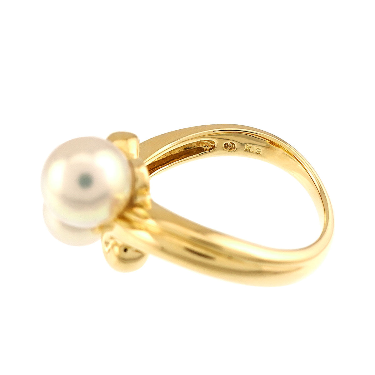 Akoya Pearl 7.0-6.0mm Ring 18K YG 750 Size5.75-6(US)