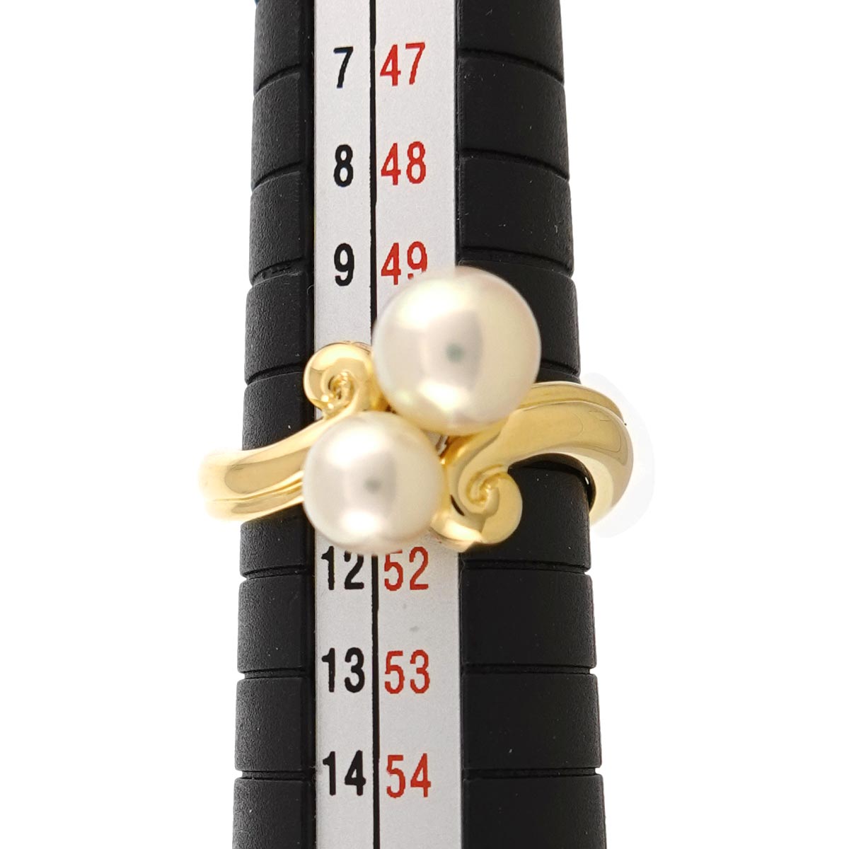 Akoya Pearl 7.0-6.0mm Ring 18K YG 750 Size5.75-6(US)