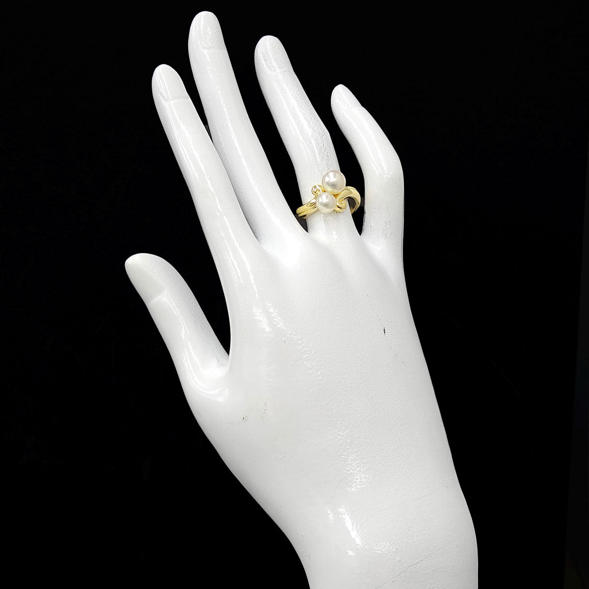 Akoya Pearl 7.0-6.0mm Ring 18K YG 750 Size5.75-6(US)