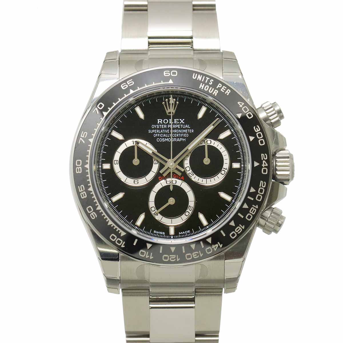 Daytona 126500LN Serial Random Chronograph Black Dial Mens