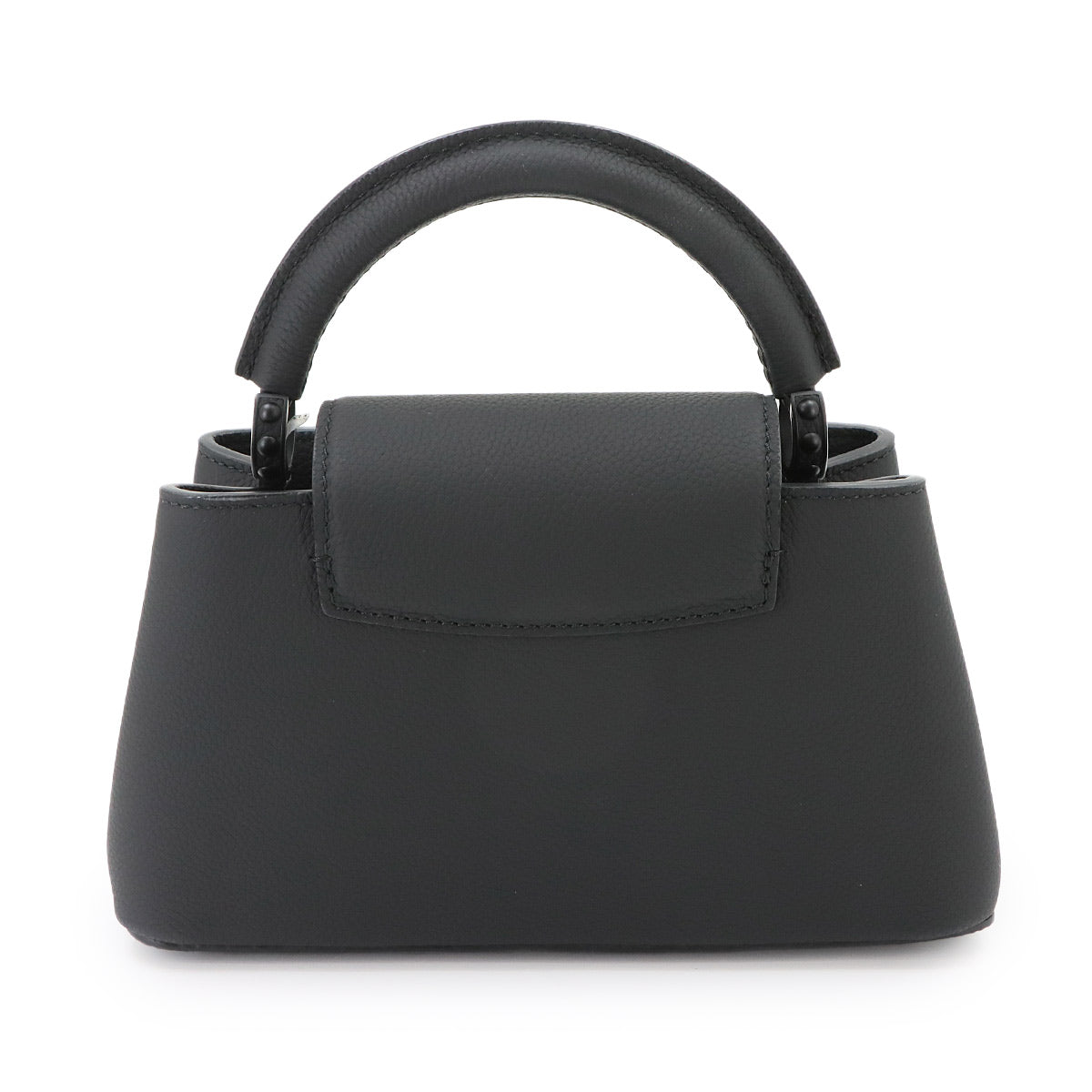 Capucines EW MM Hand Shoulder Bag Taurillon Leather Black