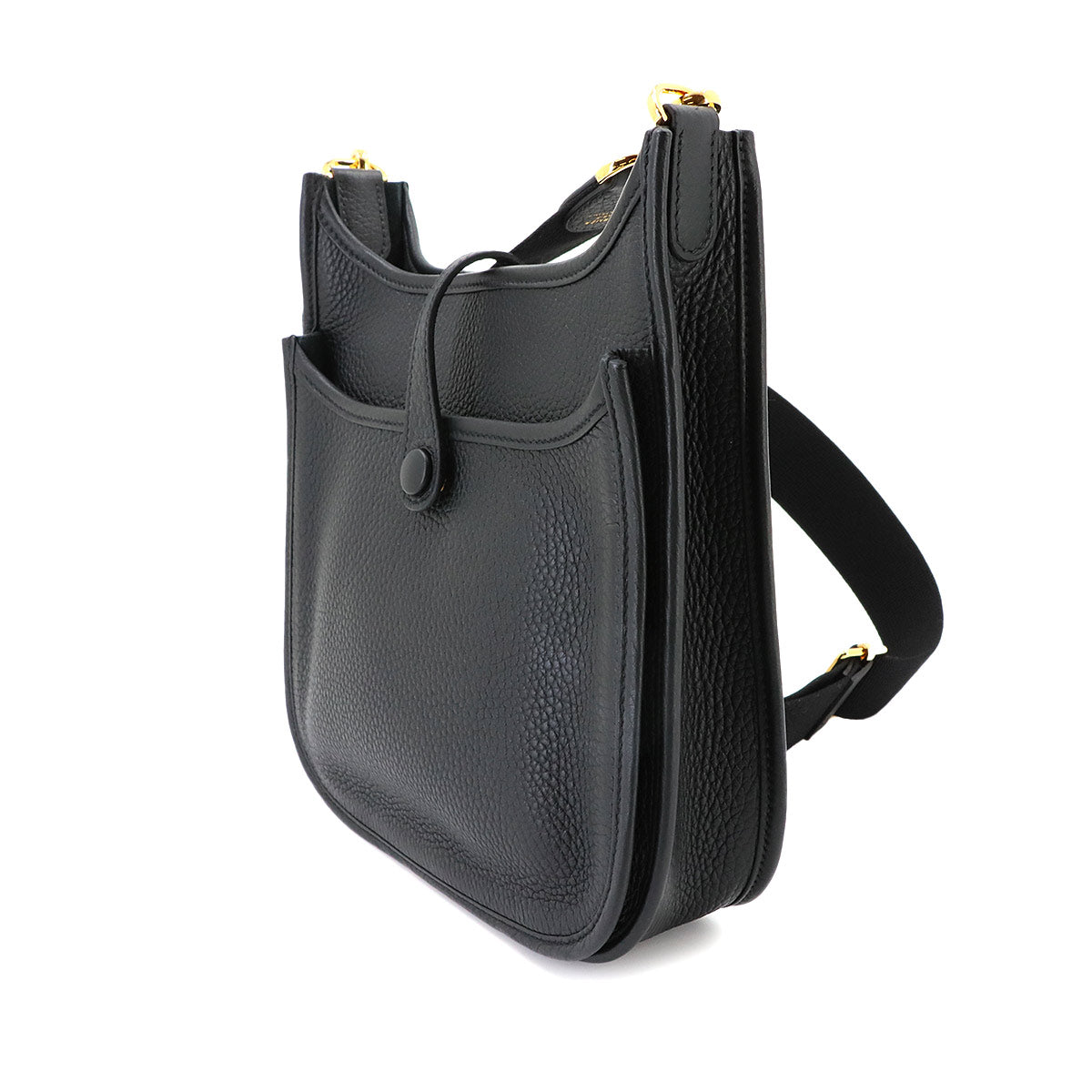 Evelyne3 23 Shoulder Bag Taurillon Clemence Black