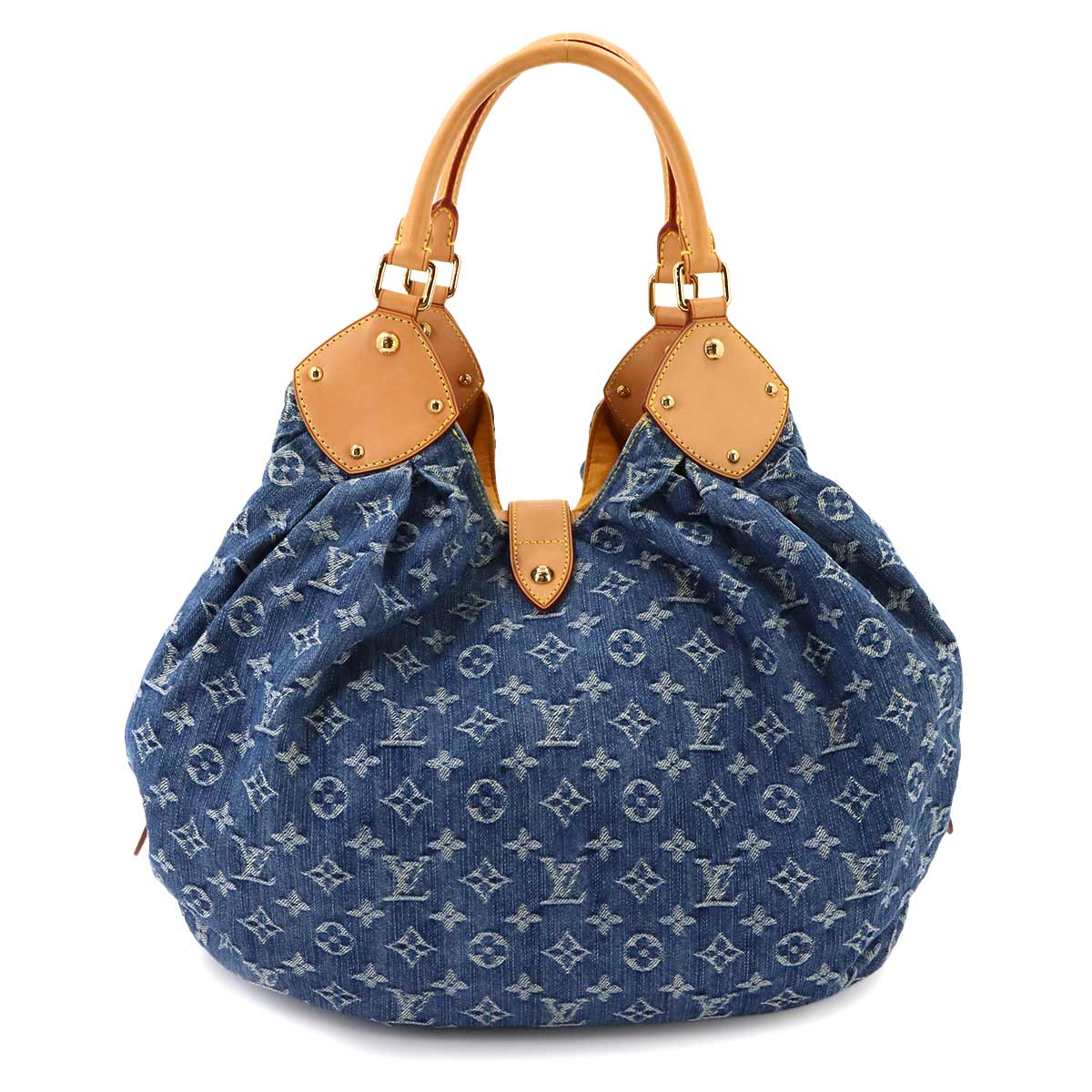 Monogram Denim XL Shoulder Bag Blue M95515 Purse