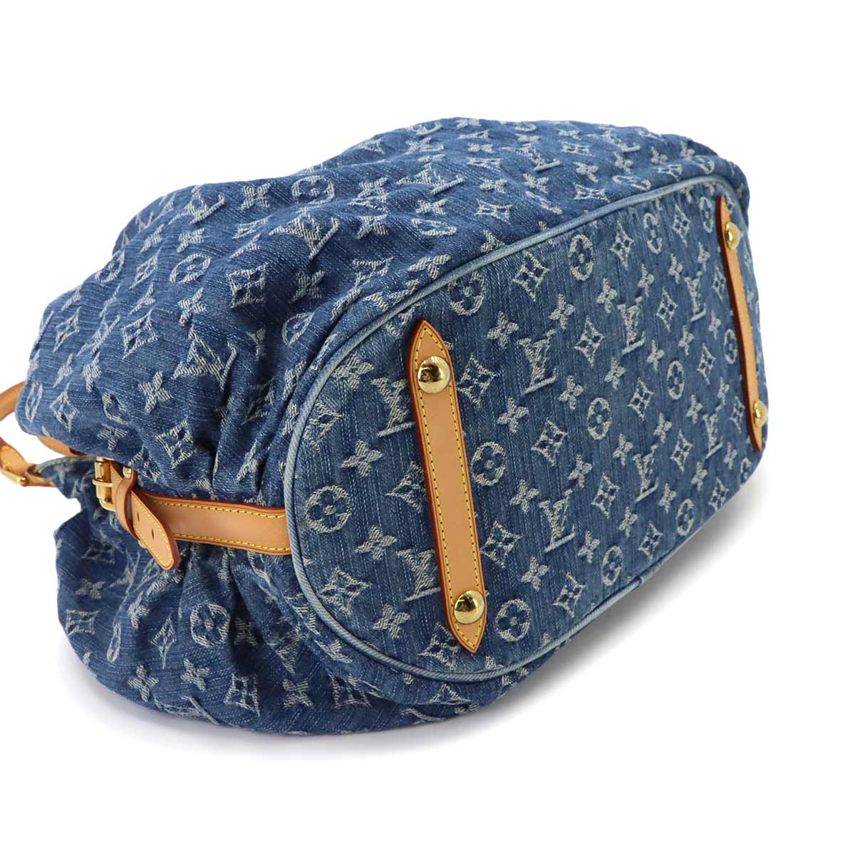 Monogram Denim XL Shoulder Bag Blue M95515 Purse