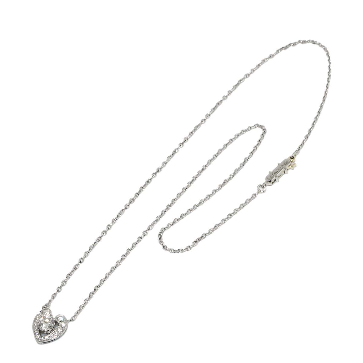YOU AND ME Diamond 0.55ct E/VVS2/3EX Necklace Pt