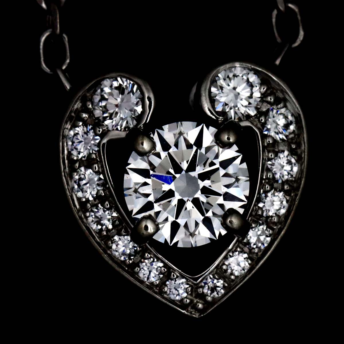 YOU AND ME Diamond 0.55ct E/VVS2/3EX Necklace Pt