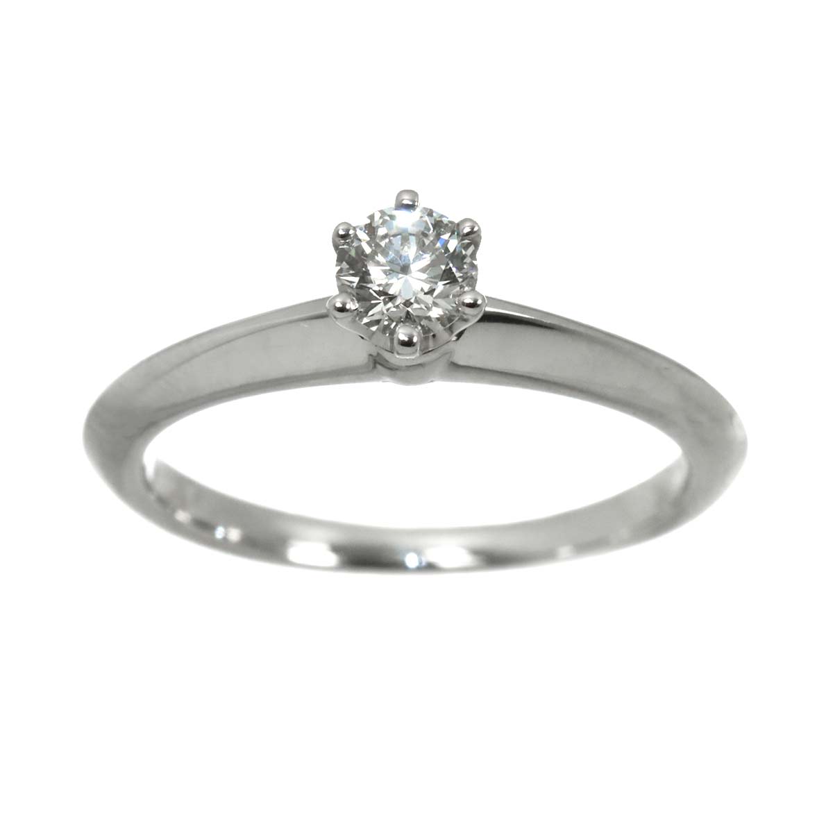 Diamond 0.21ct I/VS1/3EX Ring Pt Platinum Size4(US)