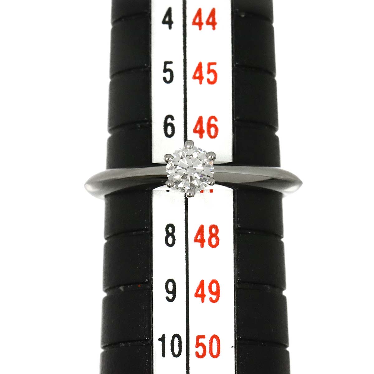Diamond 0.21ct I/VS1/3EX Ring Pt Platinum Size4(US)