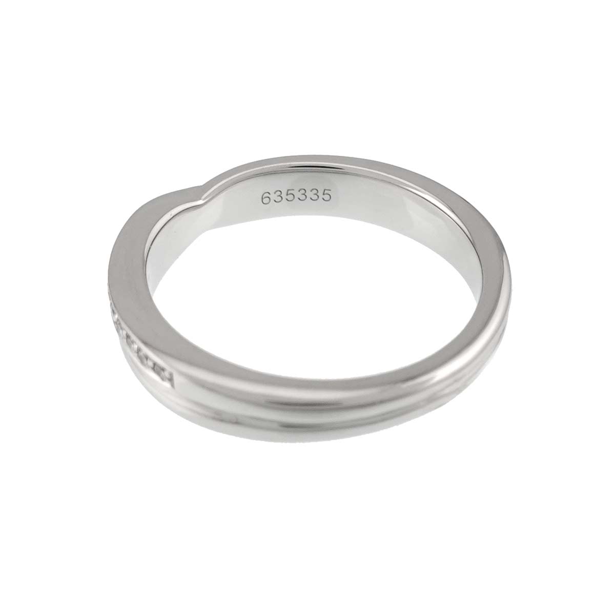 Diamond Ring Pt Platinum size4-4.5(US)