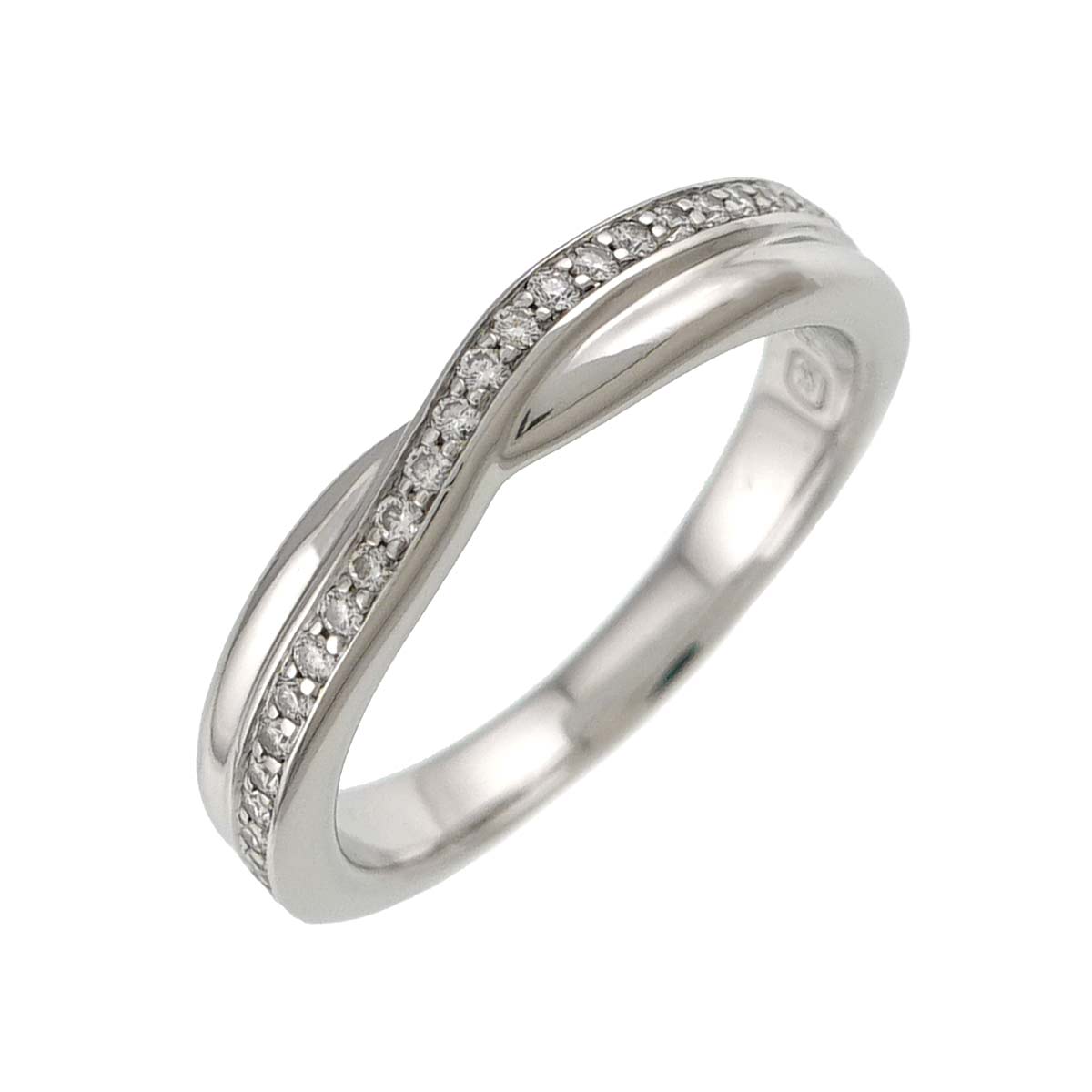 Diamond Ring Pt Platinum size4-4.5(US)