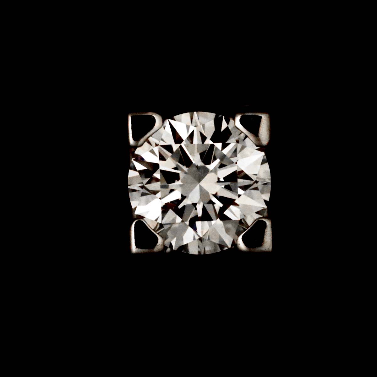 1895 Diamond 0.23/0.23ct E/VVS2/EX Earrings Pierced 18K WG