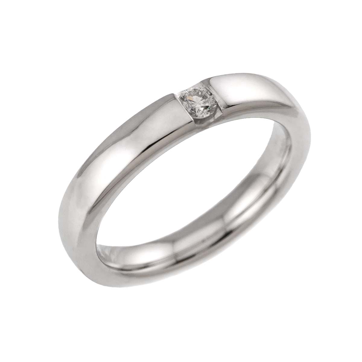 LE FEDI Diamond Ring 18K White Gold 750 size5-5.25(US)