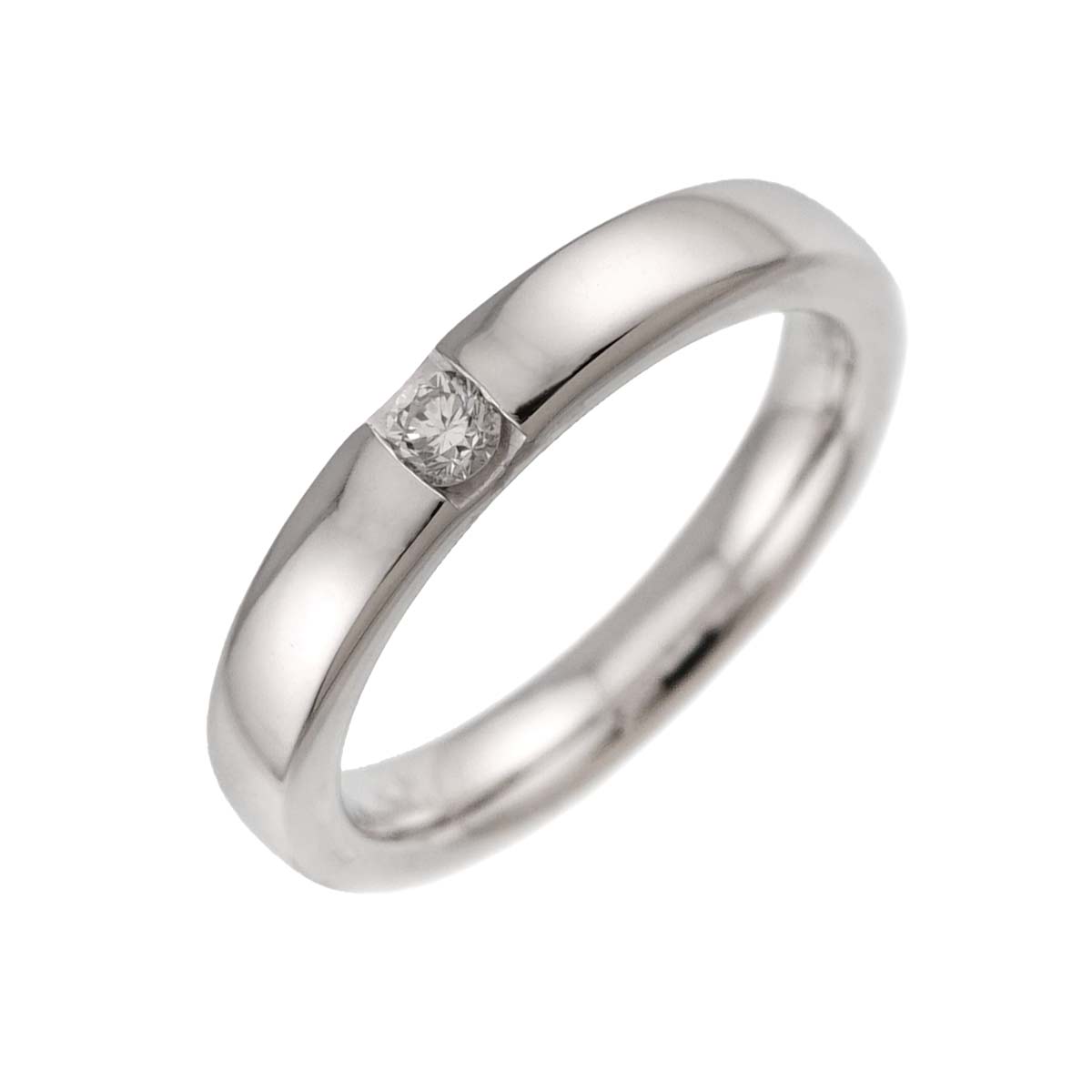 LE FEDI Diamond Ring 18K White Gold 750 size5-5.25(US)