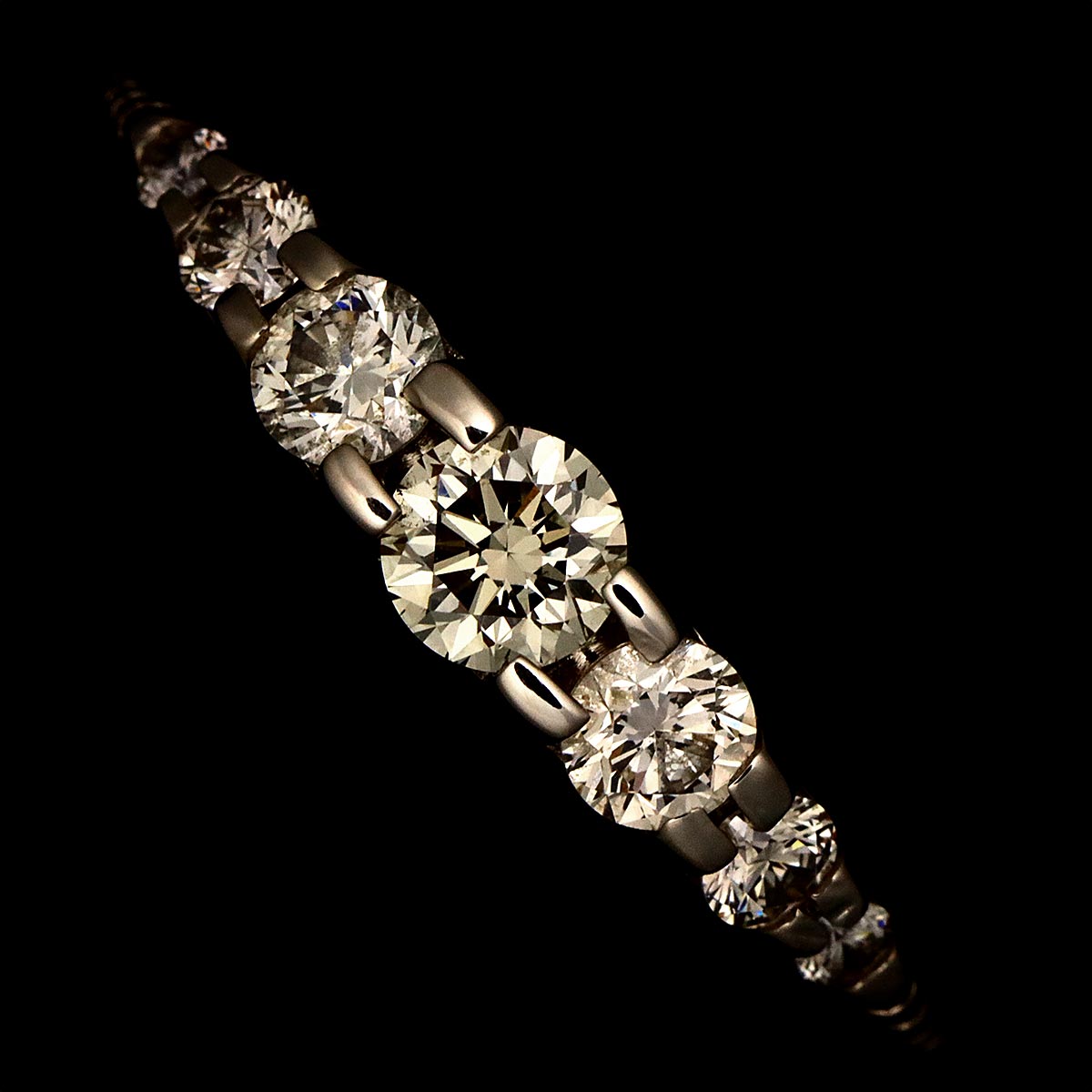 Brown Diamond 0.35ct Ring 18K Brown Gold size2.5-2.75(US)
