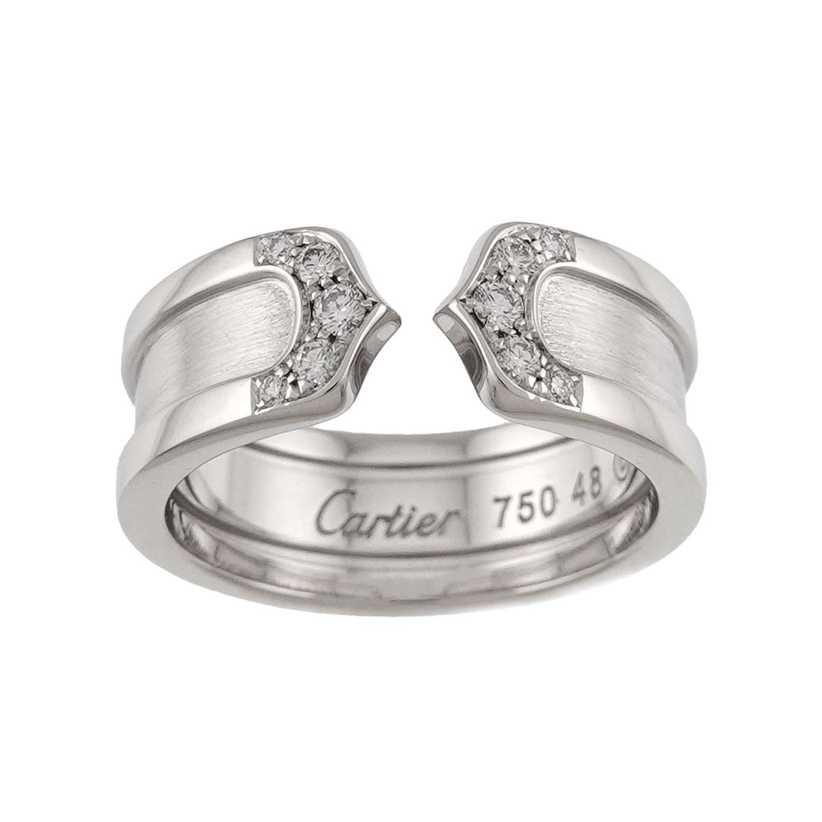 C2 Diamond SM Ring 18K WG 750 Size48 4-4.5(US)