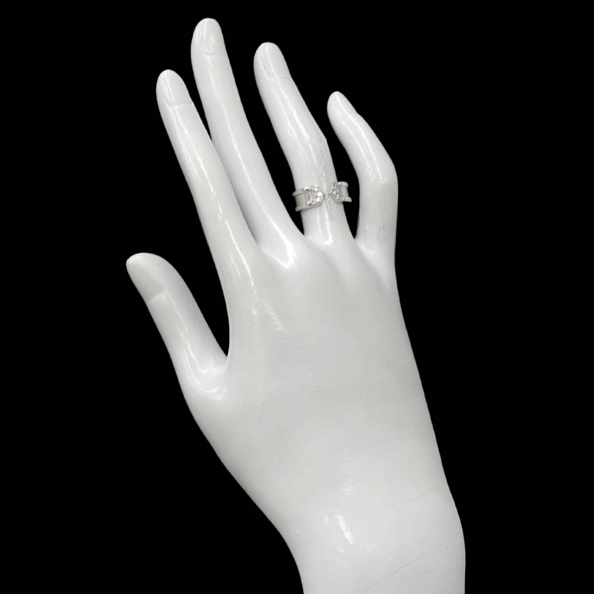C2 Diamond SM Ring 18K WG 750 Size48 4-4.5(US)