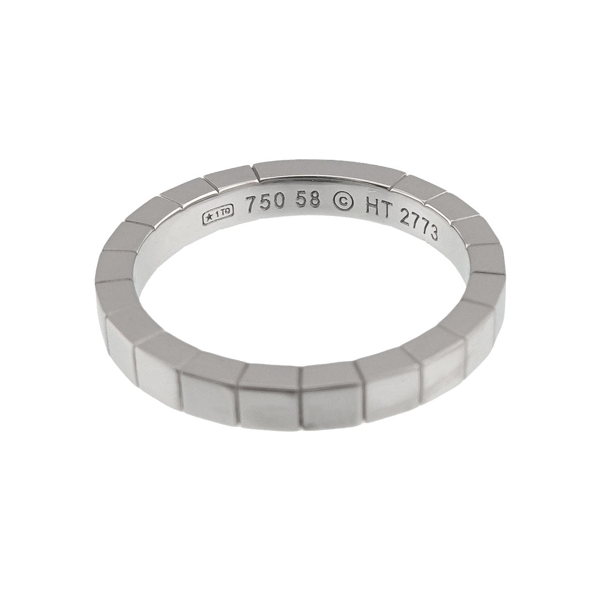 Laniere Ring 18K White Gold 750 Size58 8.25(US)