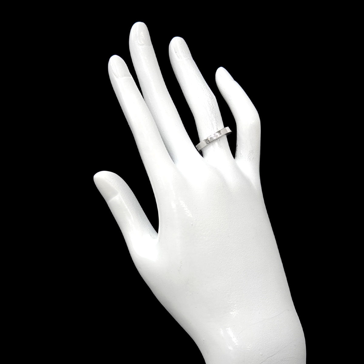 Laniere Ring 18K White Gold 750 Size50 5-5.25(US)