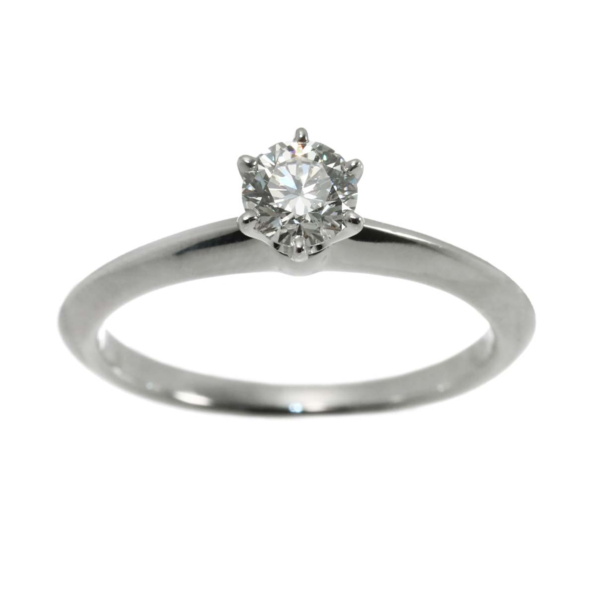 Diamond 0.40ct I/VVS2/3EX Ring Pt Platinum Size5.5-5.75(US)